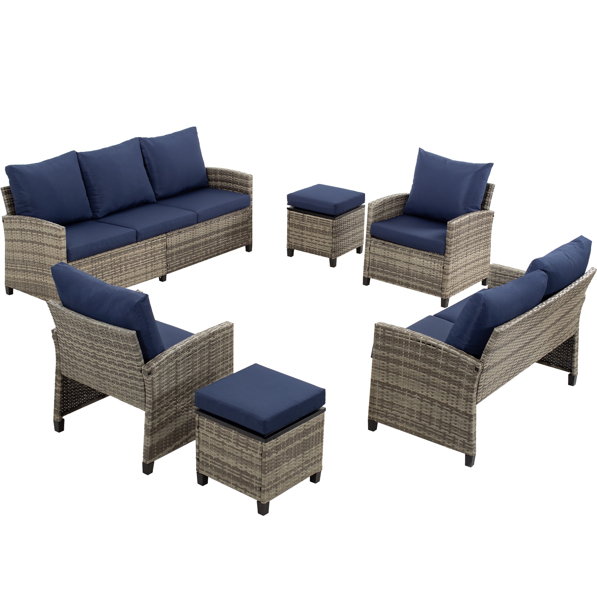 Forclover MONLDS08BR Patio-Conversation-Sets - View #11