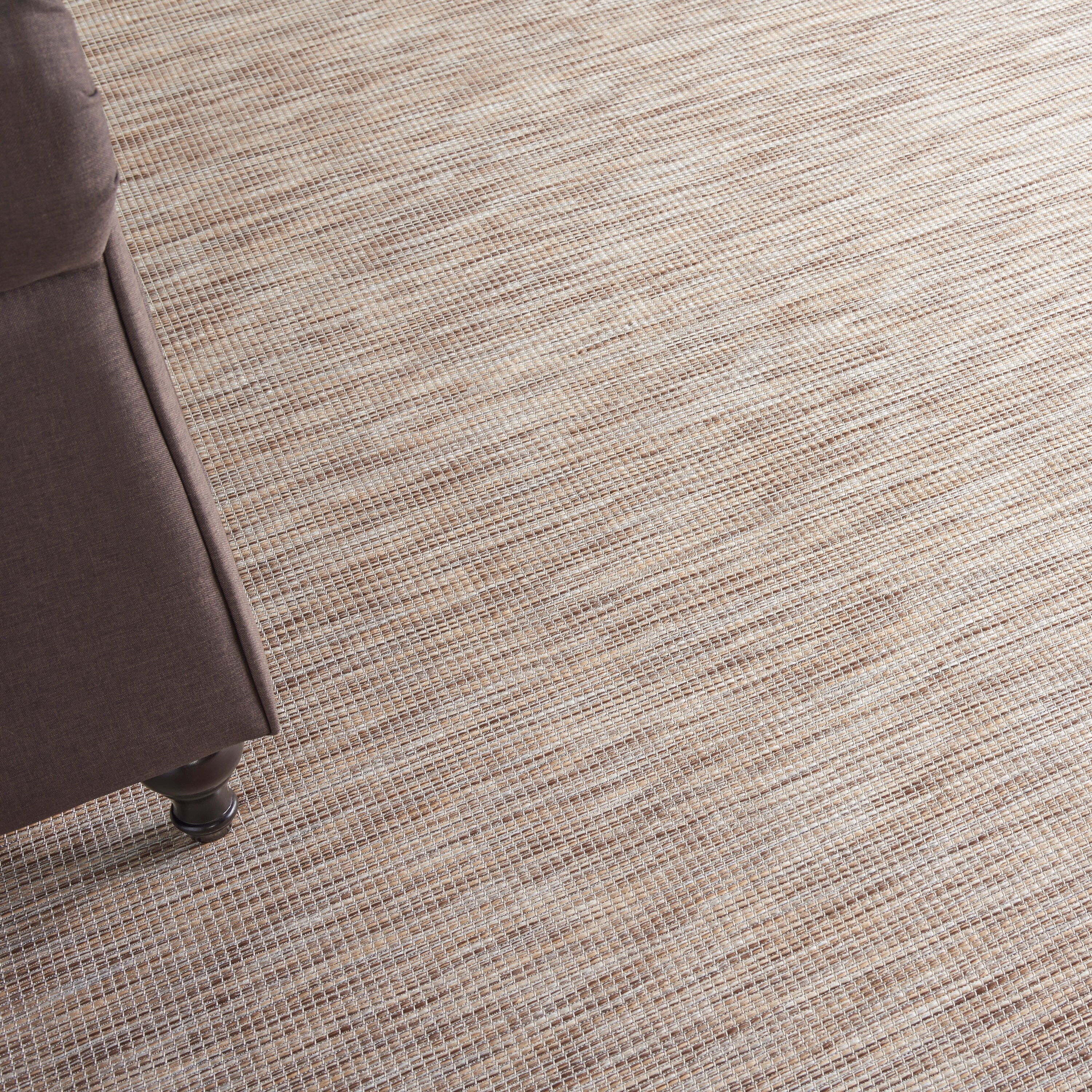 Positano Classic Beige Rectangular 7' x 10' Easy-Care Outdoor Rug