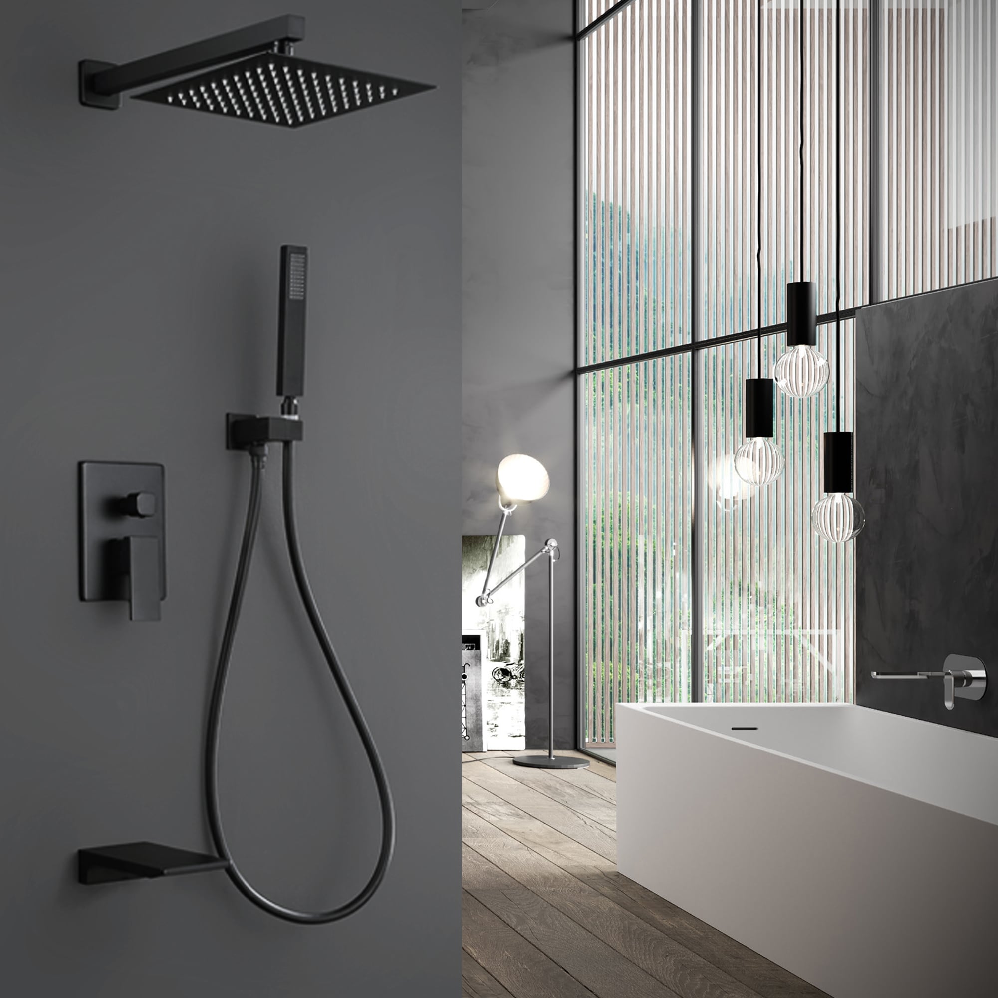 WELLFOR WB-0906 Showerhead-Bar-Panels - View #3