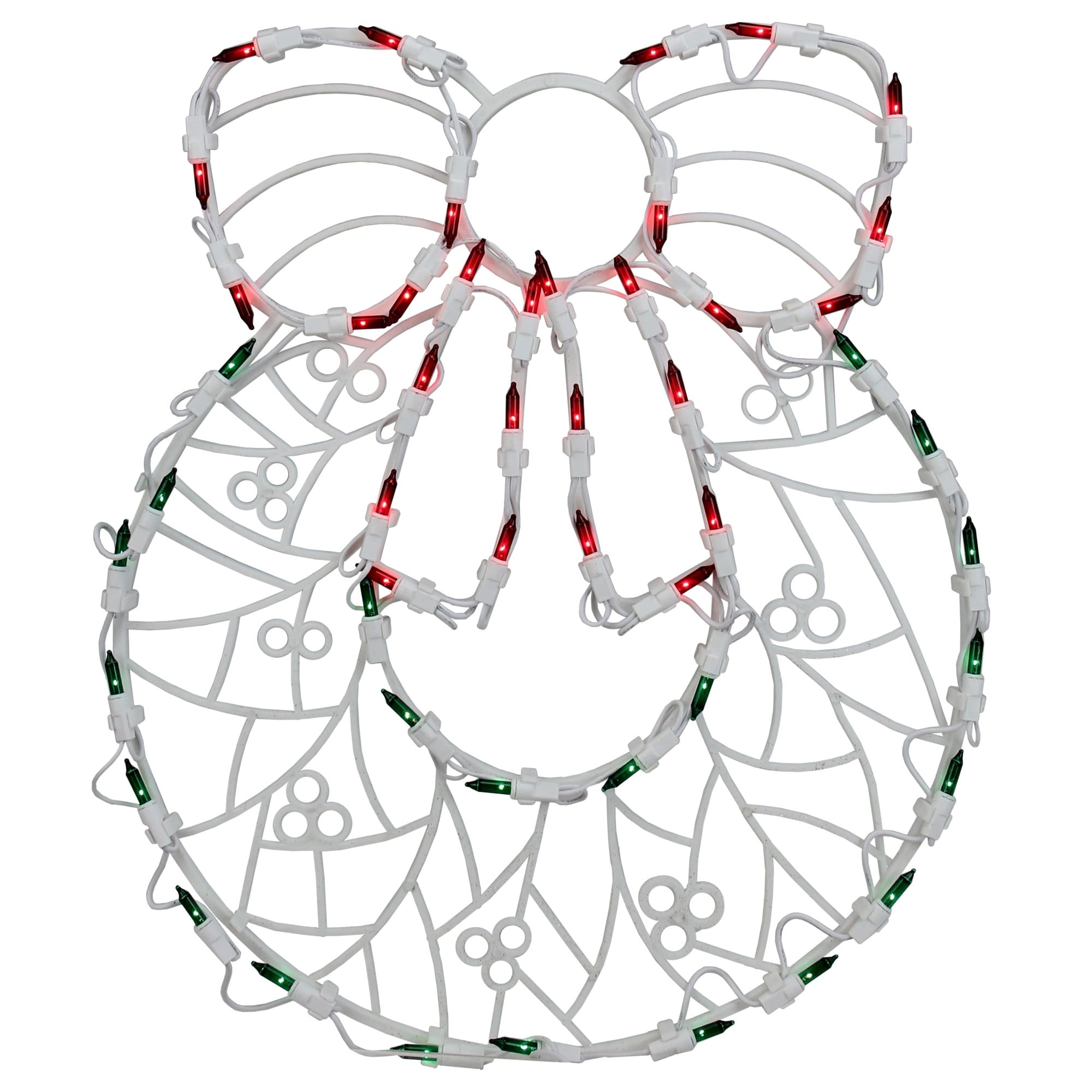 Northlight 32605985 16-in Lighted Wreath Christmas Decor