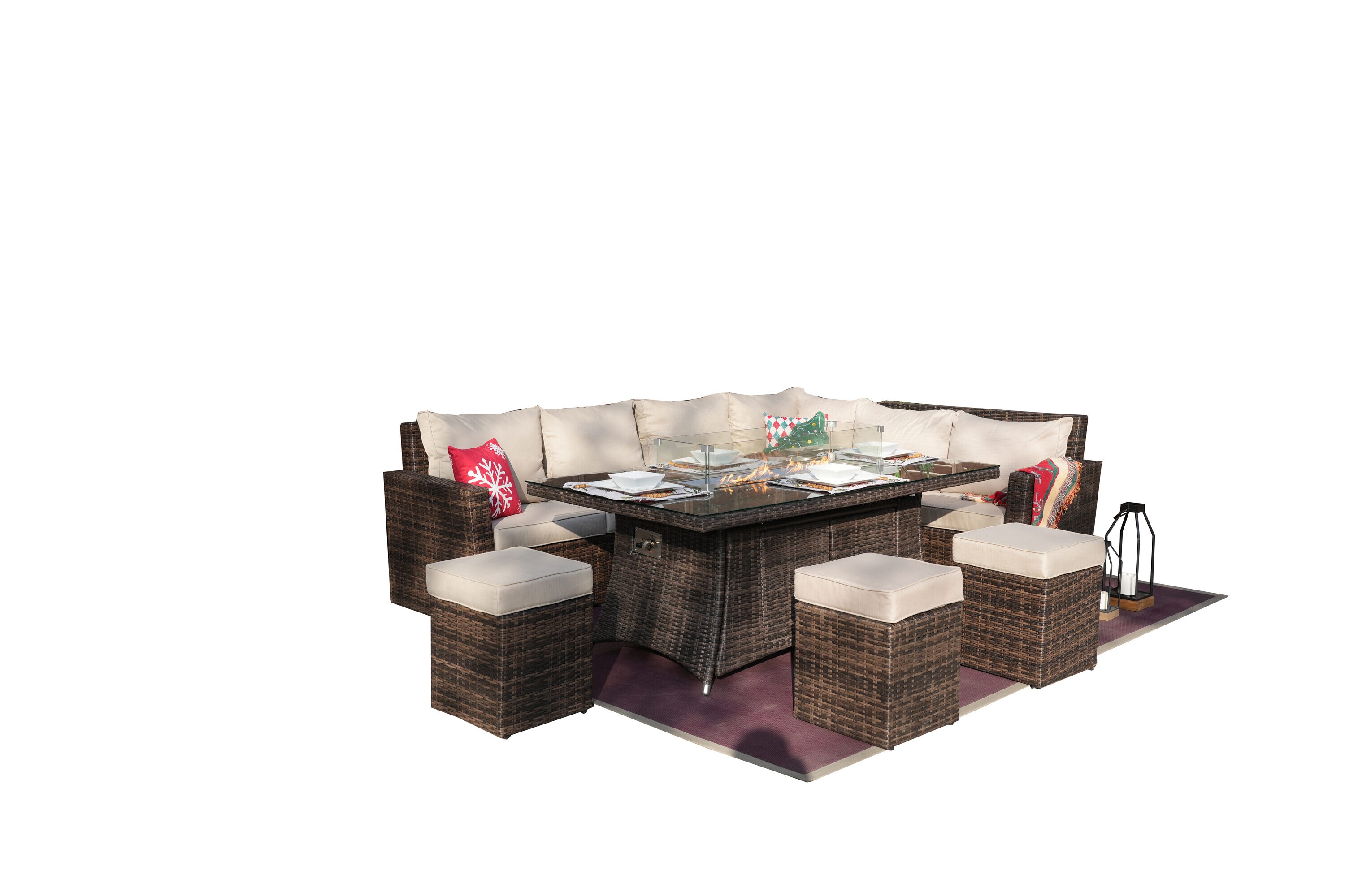 Direct Wicker DWG-N1403&06R-BR Patio-Conversation-Sets - View #6