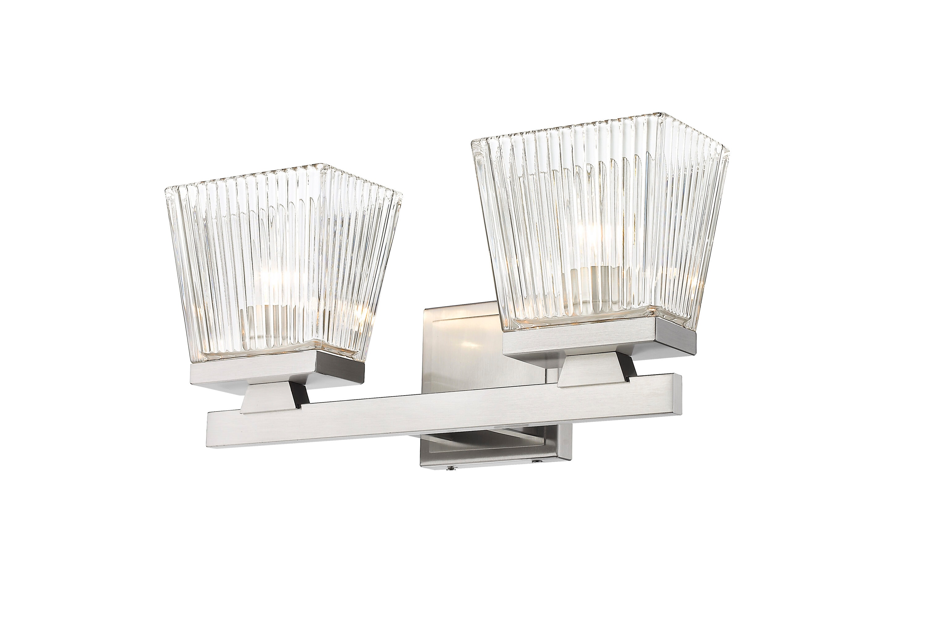 Z-Lite 1936-2V-BN Astor 16-in 2 -Light Brushed Nickel Farmhouse Vanity light