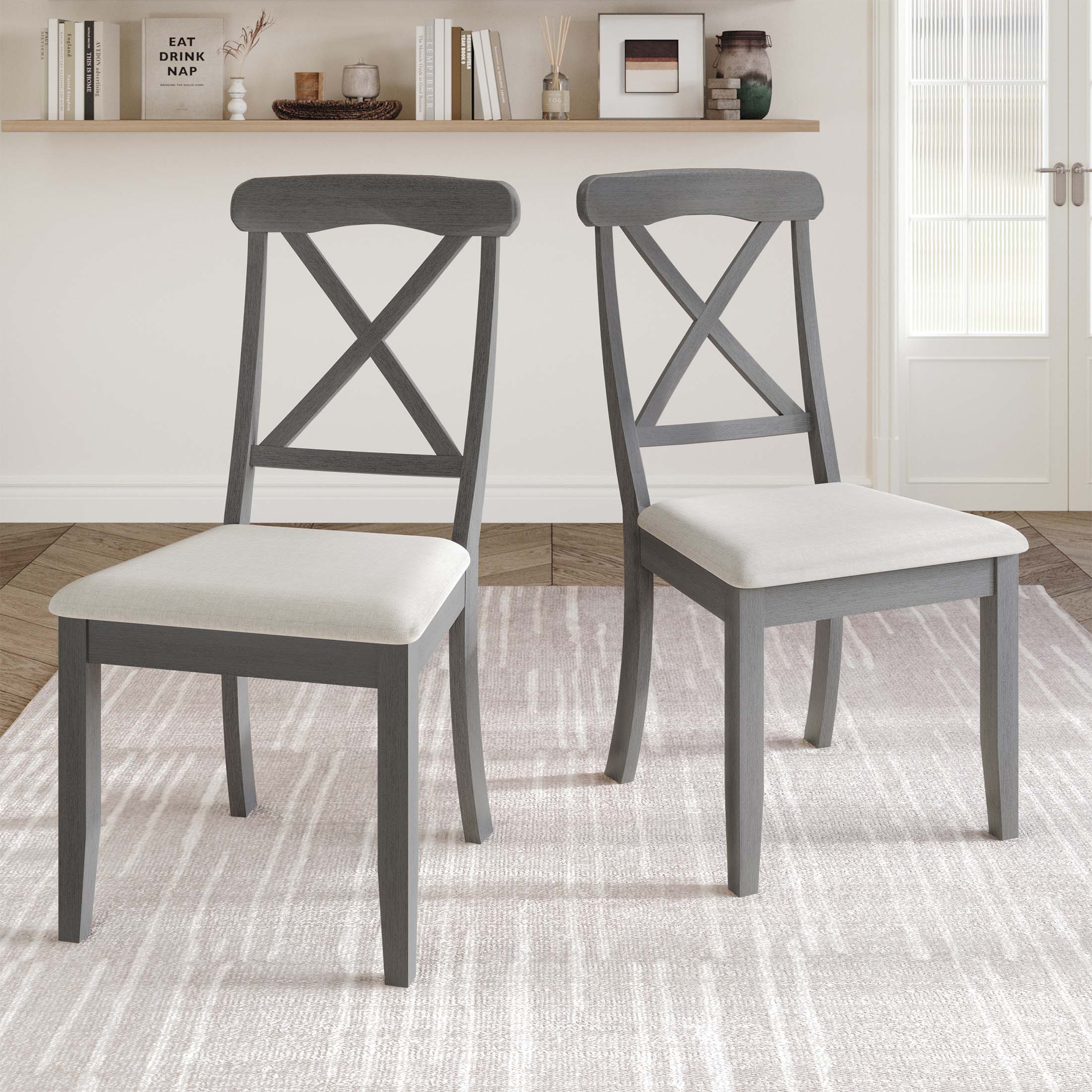 CasePiece C3067US-GY-WD-2X Dining-Chairs - View #2