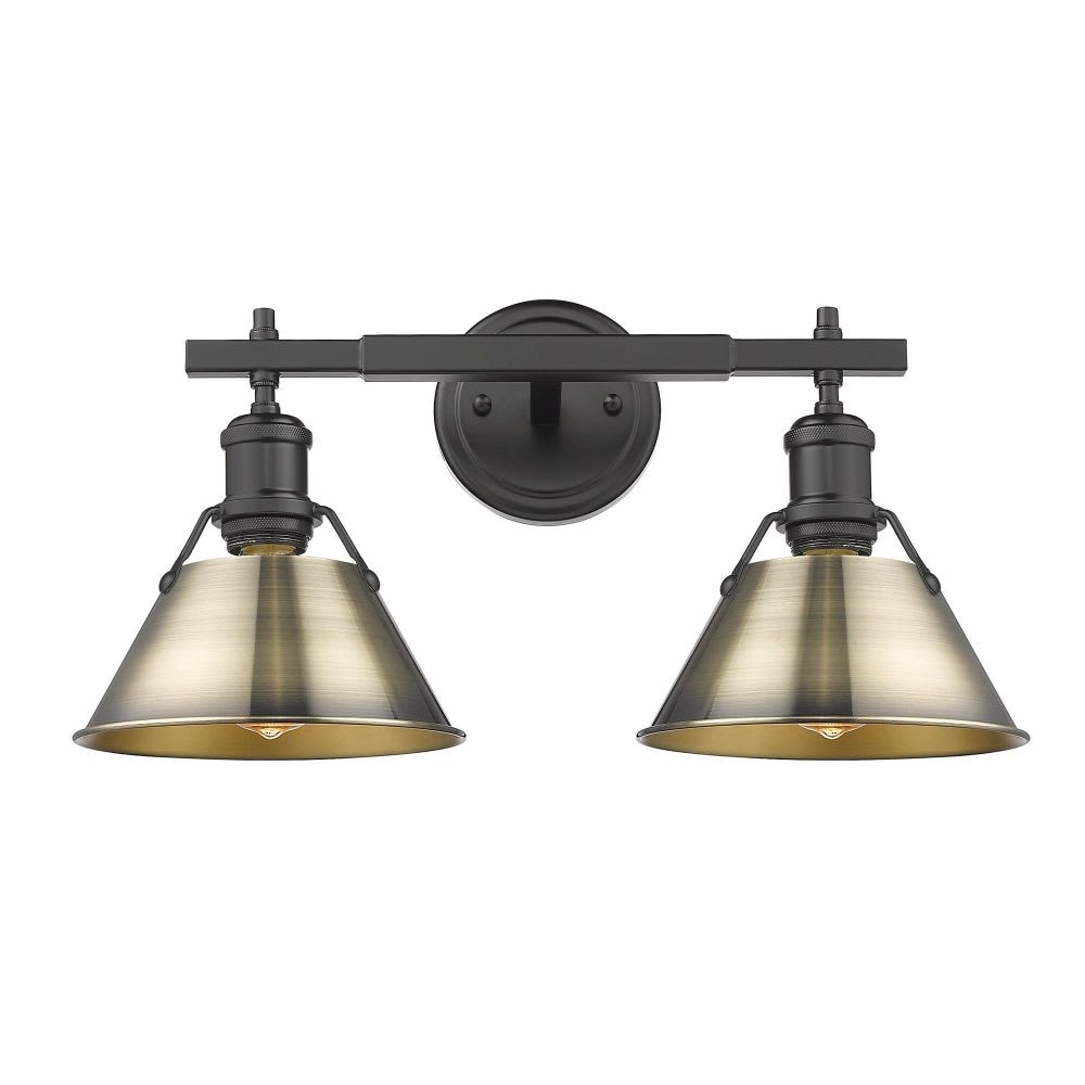 Golden Lighting 3306-BA2 BLK-AB b090000 - View #2