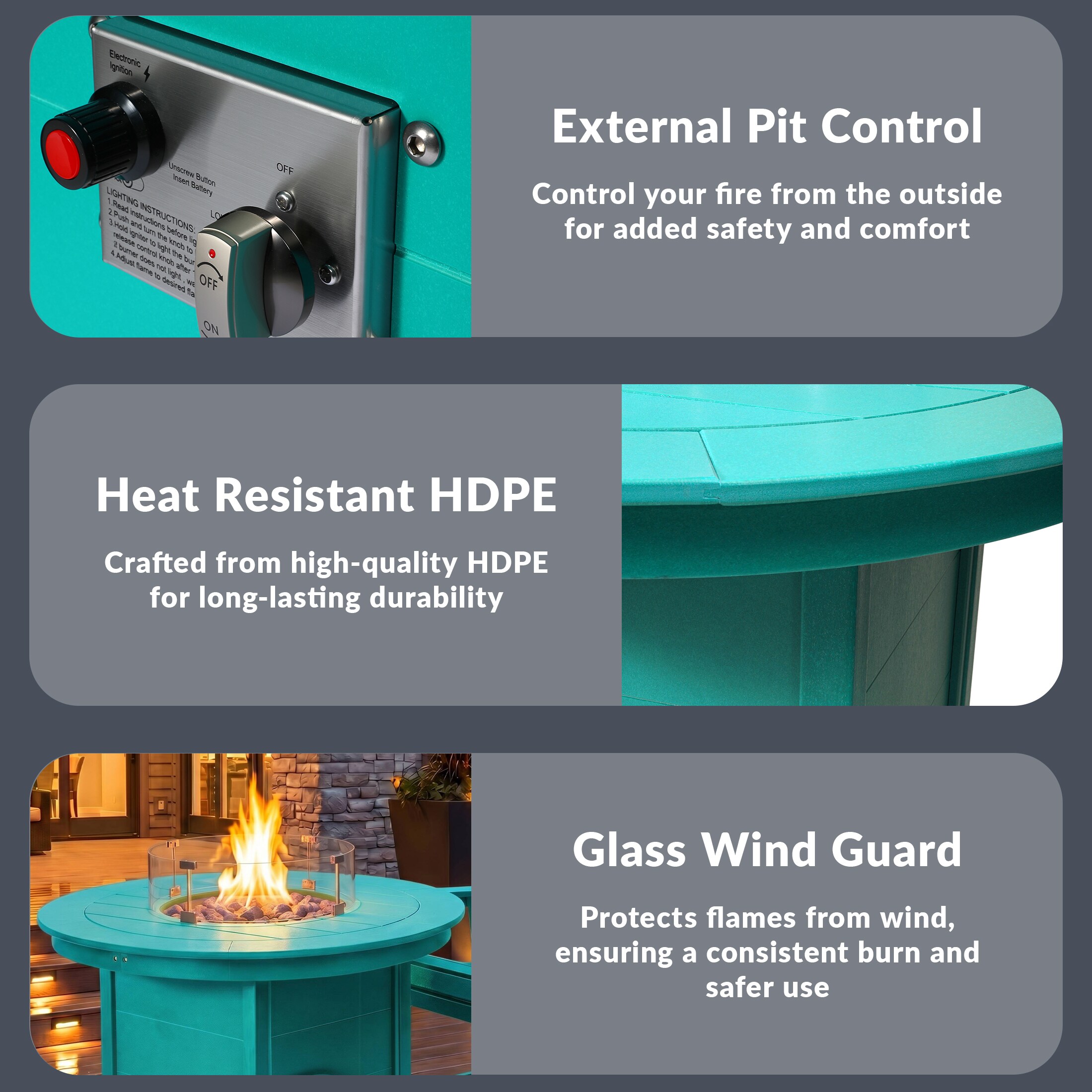 Costaelm COS308771 Outdoor-Gas-Firepits - View #12