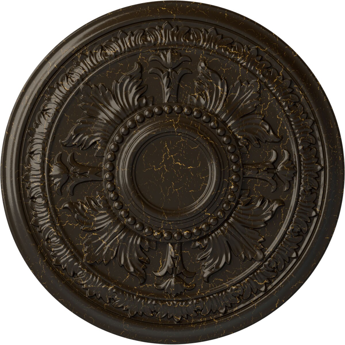 Ekena Millwork CM30TESHC Tellson 30.625-in W x 30.625-in L Painted Stone Hearth Crackle Polyurethane Whole Ceiling Medallion