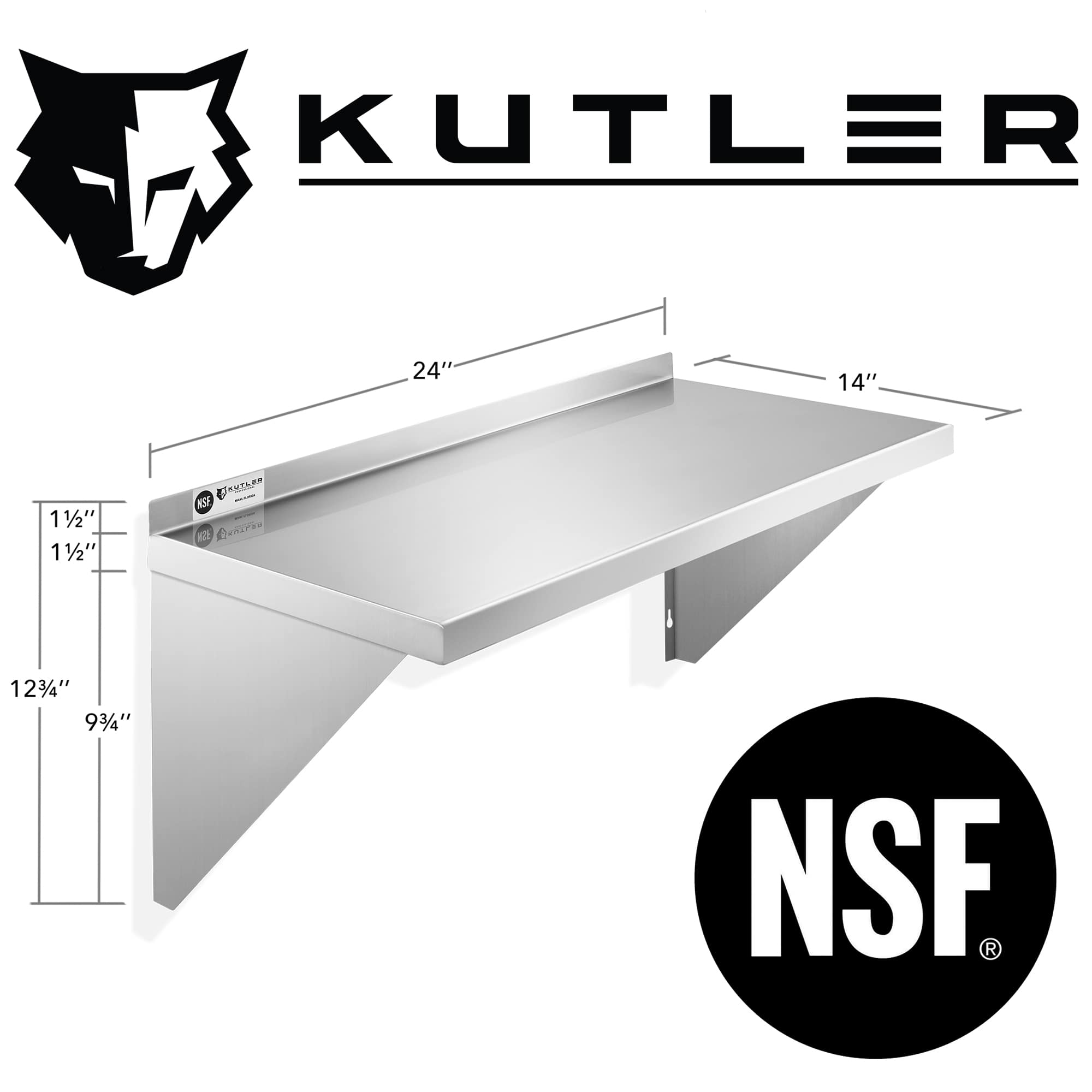 KUTLER SHELF-KT-25. Wall-Mounted-Shelving - View #2