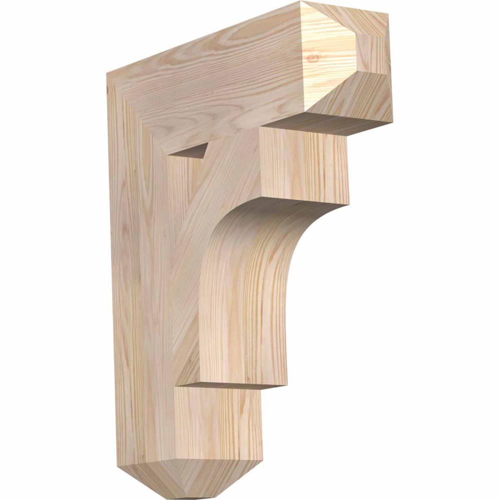 Ekena Millwork BKT06X20X24WTL04SDF Westlake craftsman smooth 5-1/2-in x 20-in x 24-in Douglas fir Brown Wood Standard bracket