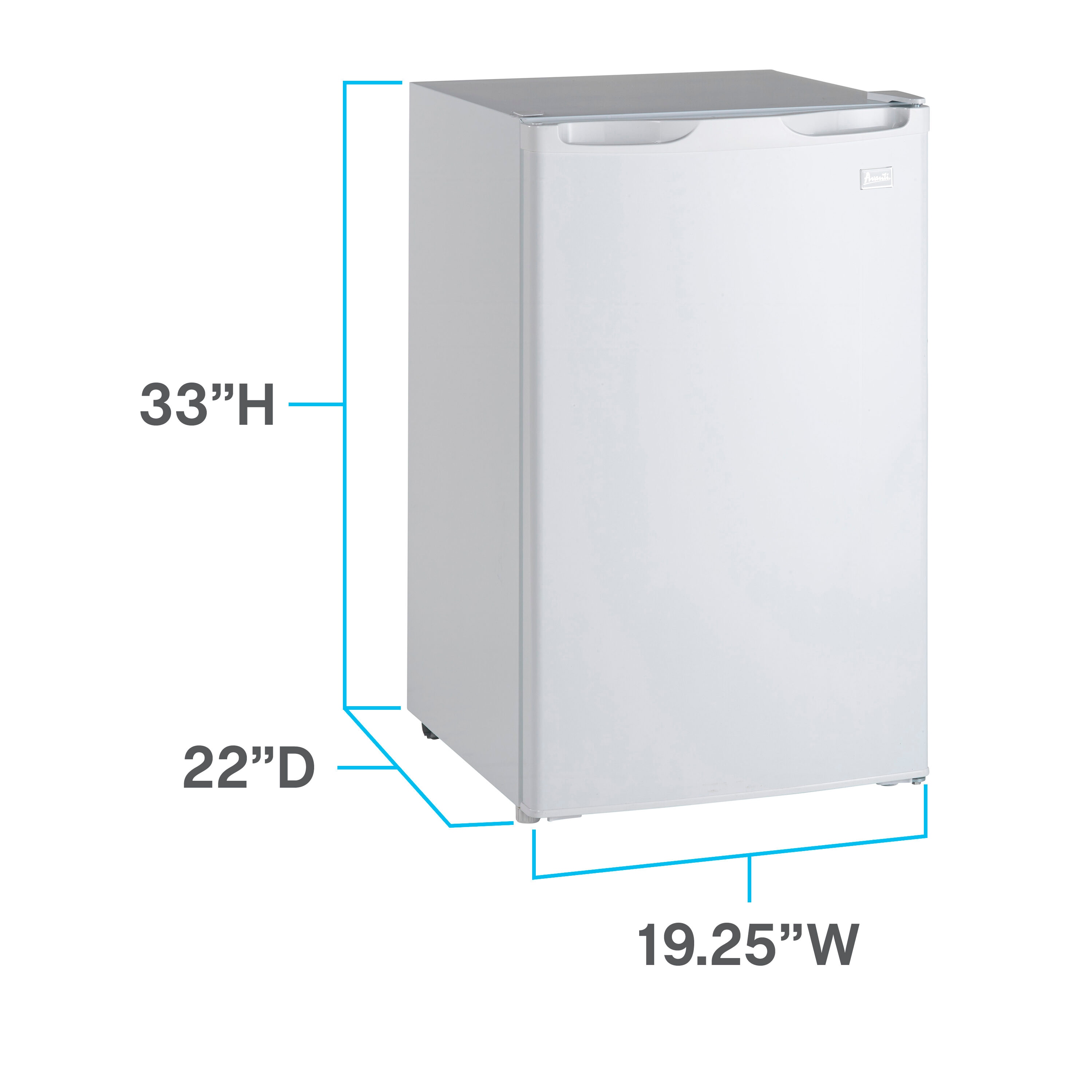 Avanti Frost-Free Apartment Size Refrigerator, 14.3 cu. ft. Capacity, in  White (FF14V0W) 