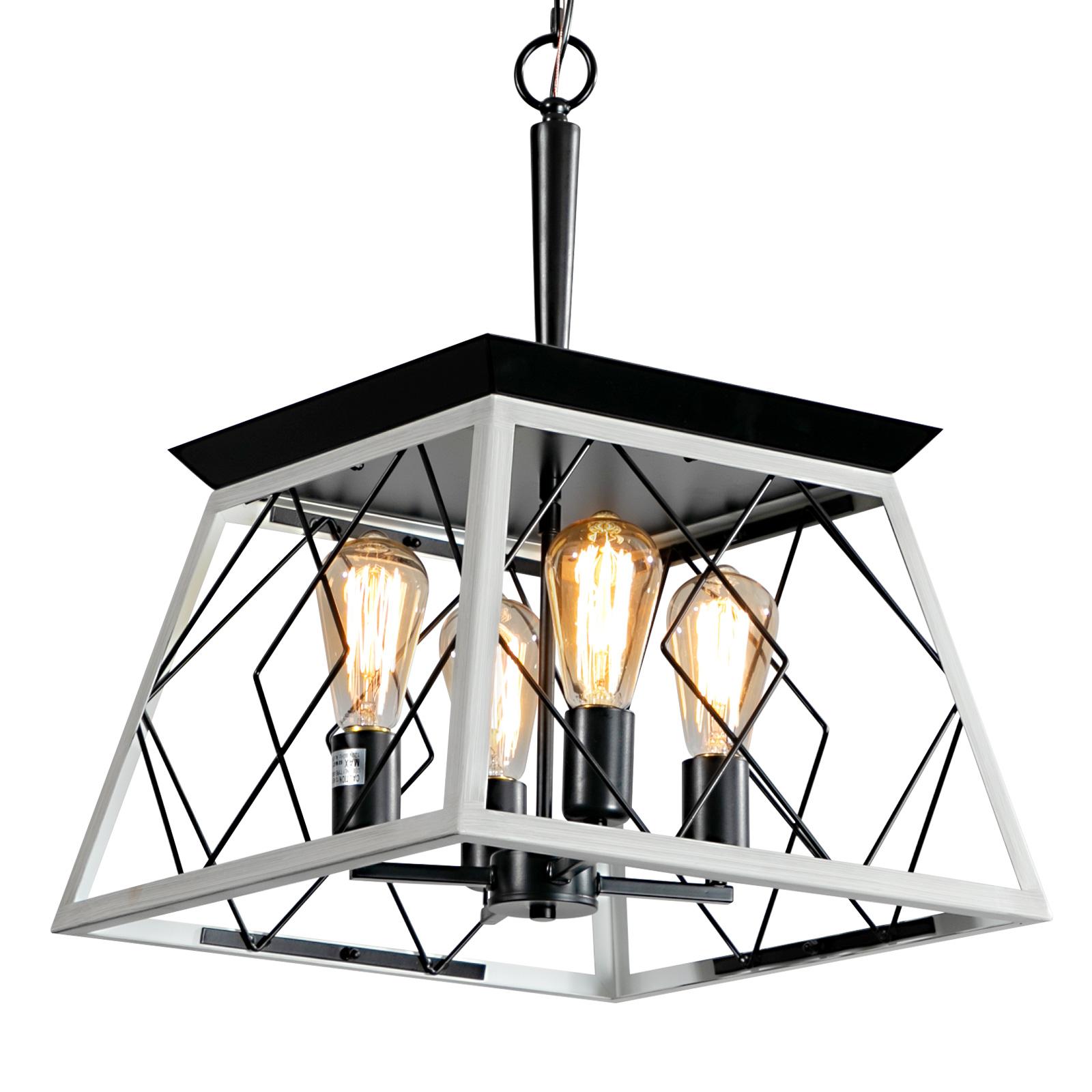 Bayfeve BF-0873LCM Industrial Kitchen Island Pendant Light 4 -Light Multiple colors Farmhouse For Use in Bedrooms, Dining Rooms, Foyers, Kitchens, Living Rooms Chandelier