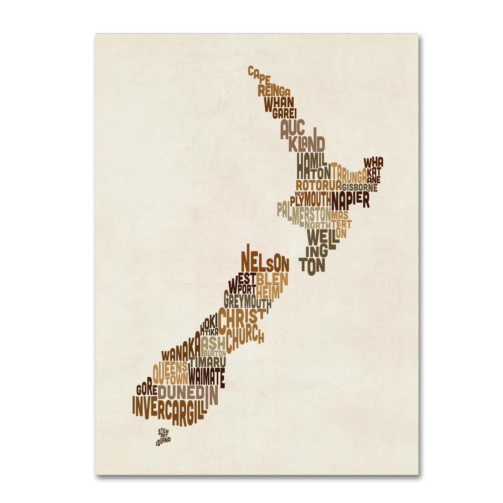 Trademark Fine Art MT0885-C1419GG Framed 19-in H x 14-in W Maps Print on Canvas
