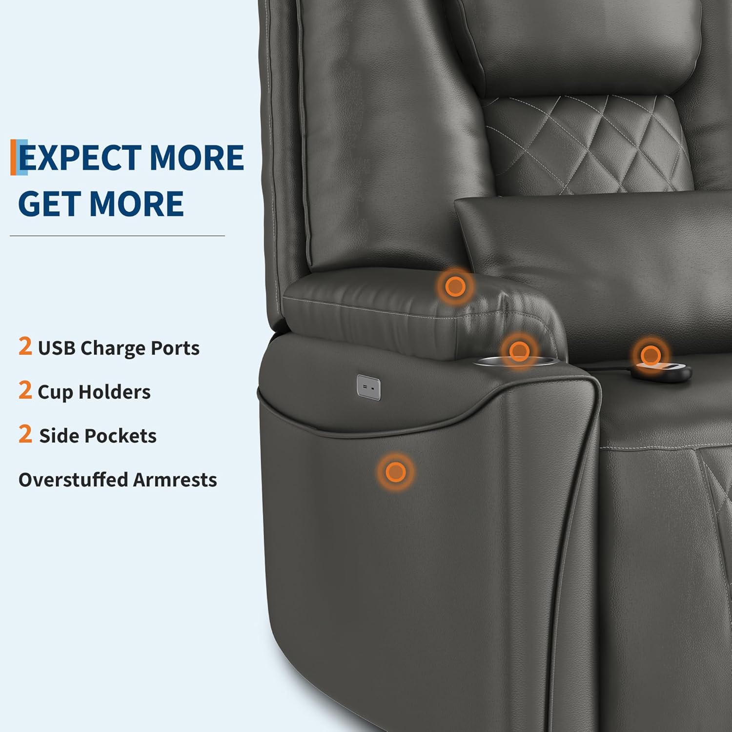 Qeetex LXL-PHK-339CU5E5 Sofas-Loveseats - View #4