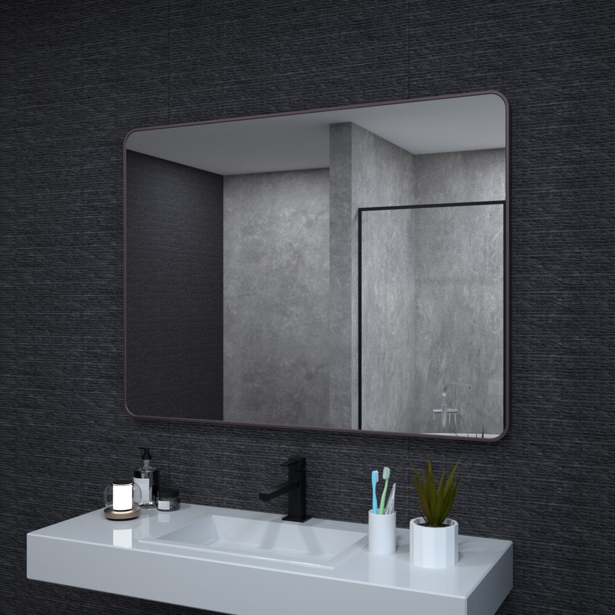 Forclover TAK-FMR4836ORB Framed-Bath-Mirrors - View #2