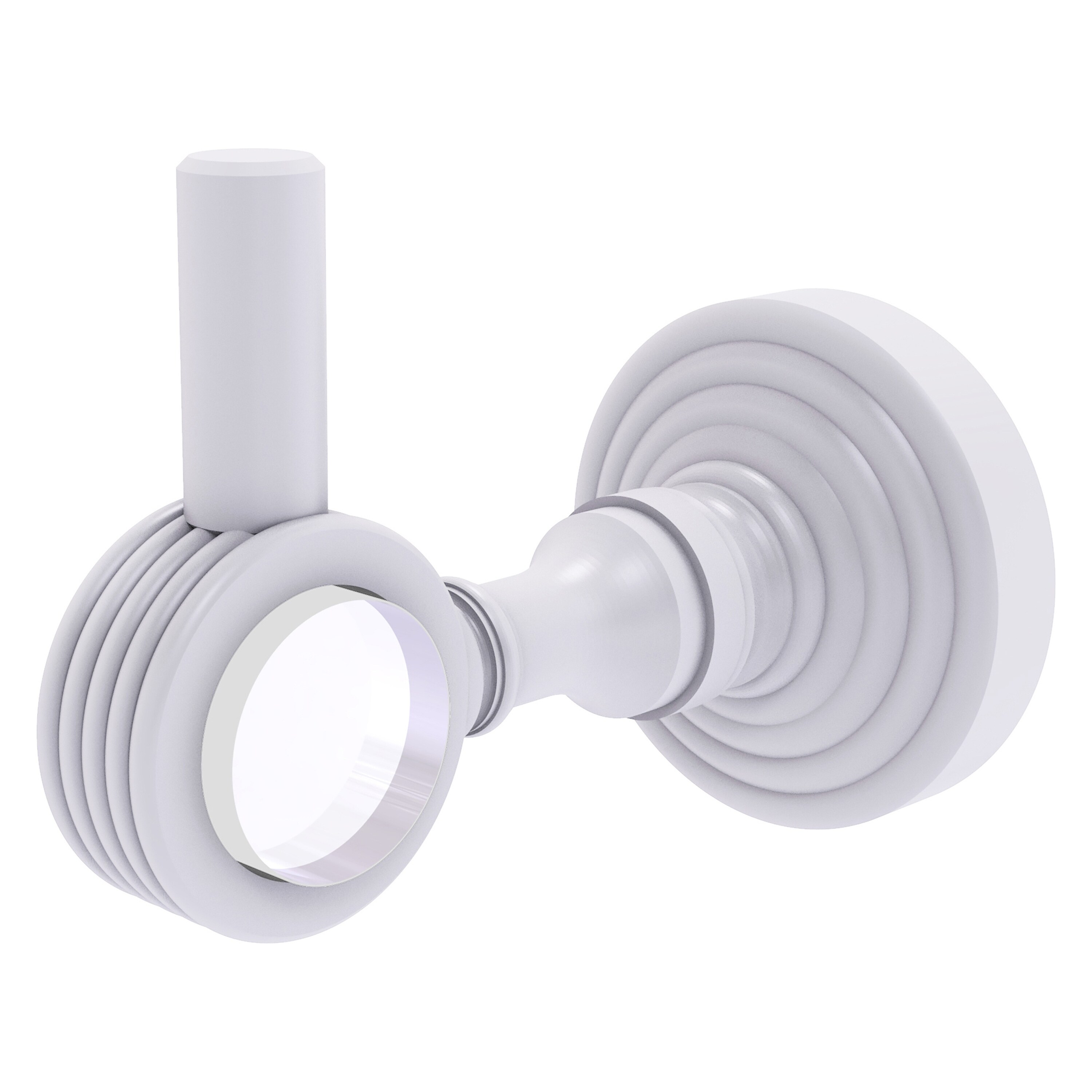 Allied Brass PG-20G-WHM Pacific Grove Matte White Single -Hook Wall mount Towel Hook