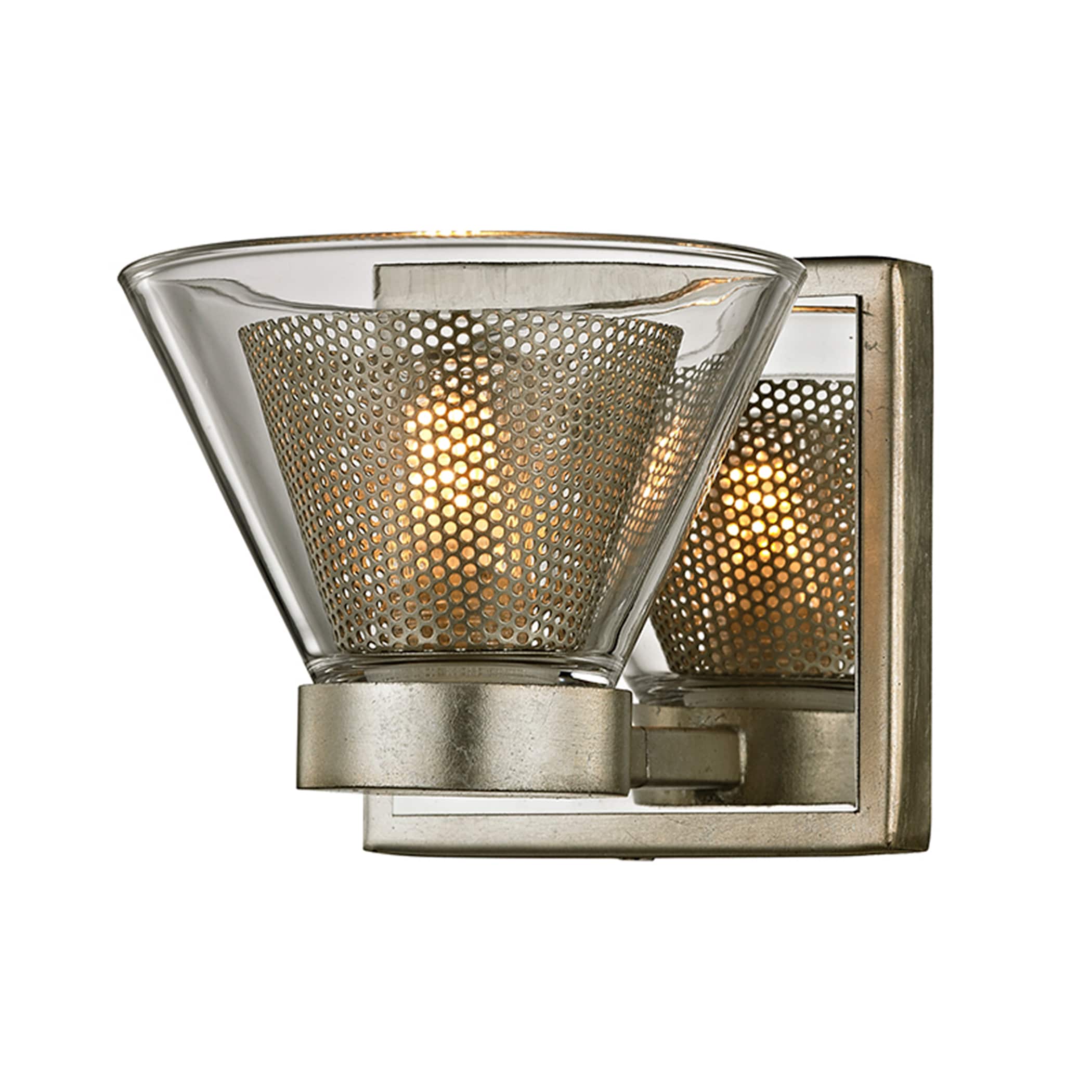 Troy Lighting B5831 Wink 5.25-in 1-Light Silver Leaf, Polished Chrome Accents LED Modern/Contemporary Vanity Light