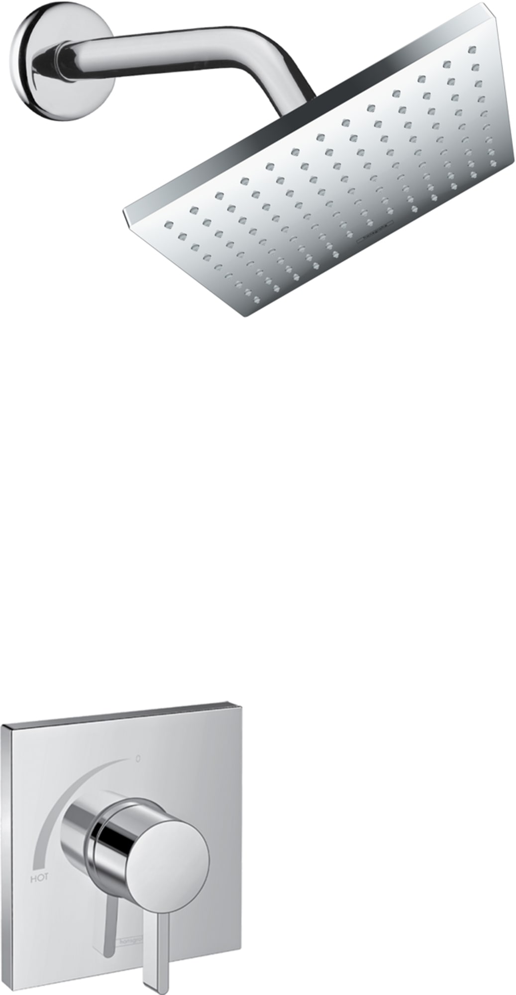 Hansgrohe 04959000 Joleena Brushed Nickel Sold separately Single function 9.1-Inches Round Shower Faucet