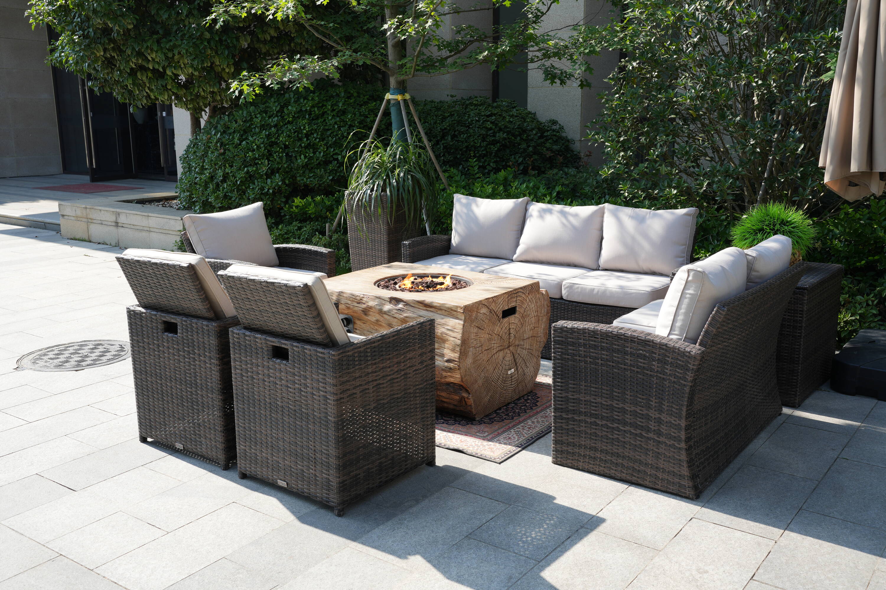 Direct Wicker DWG-03B2170&3234B Patio-Conversation-Sets - View #5