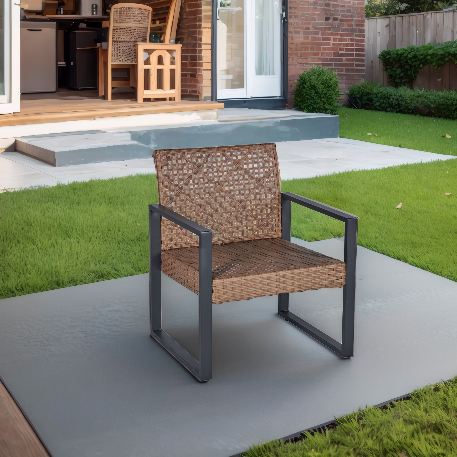 Hrinhom HC-OT04-LIGHT BROWN Patio-Conversation-Sets - View #3