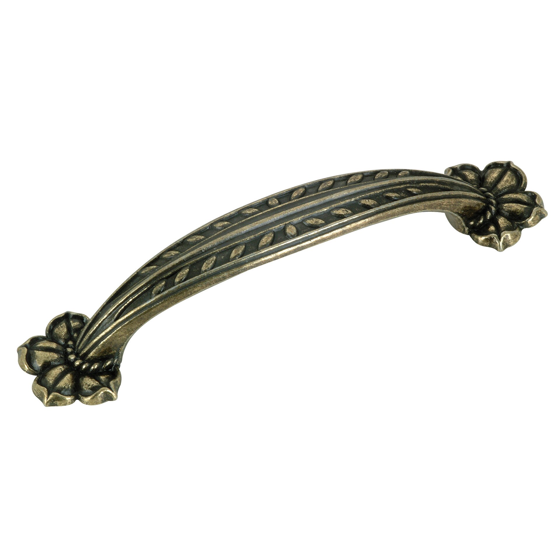 Richelieu BP26957AE Provence 3-3/4-in , 96mm Center to Center Antique English Arch Handle