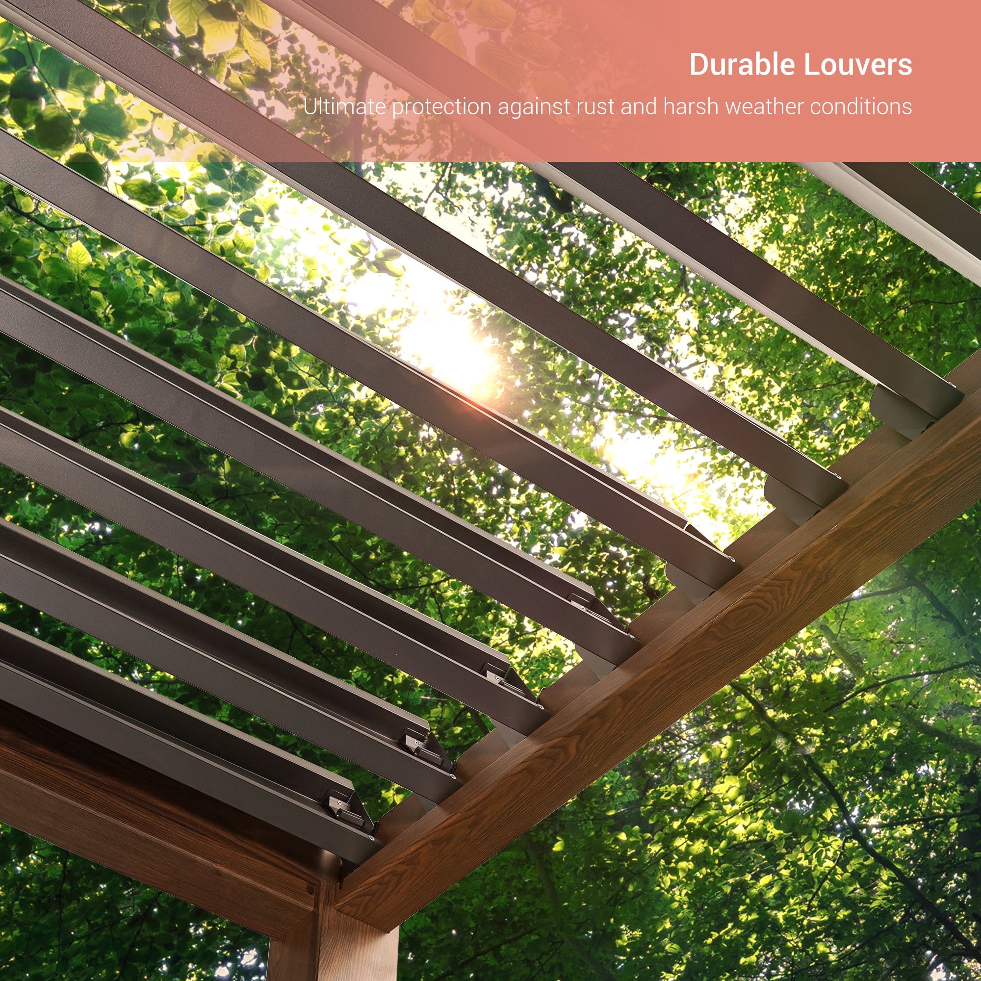 ACEGOSES LW-PG-LED1013WH Pergolas-2 - View #4
