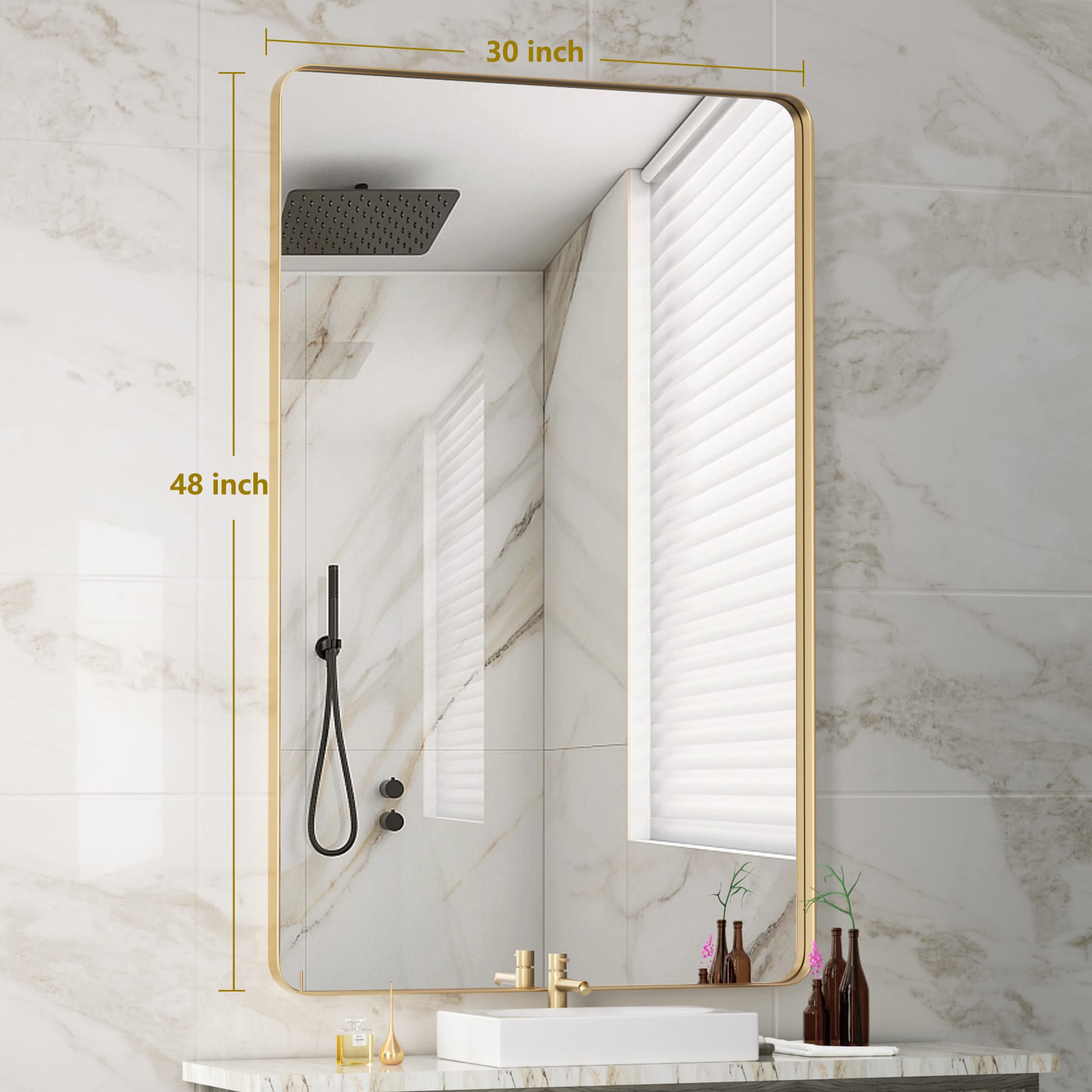 Clavie LS-30481-SRGD Decor-Mirrors - View #7