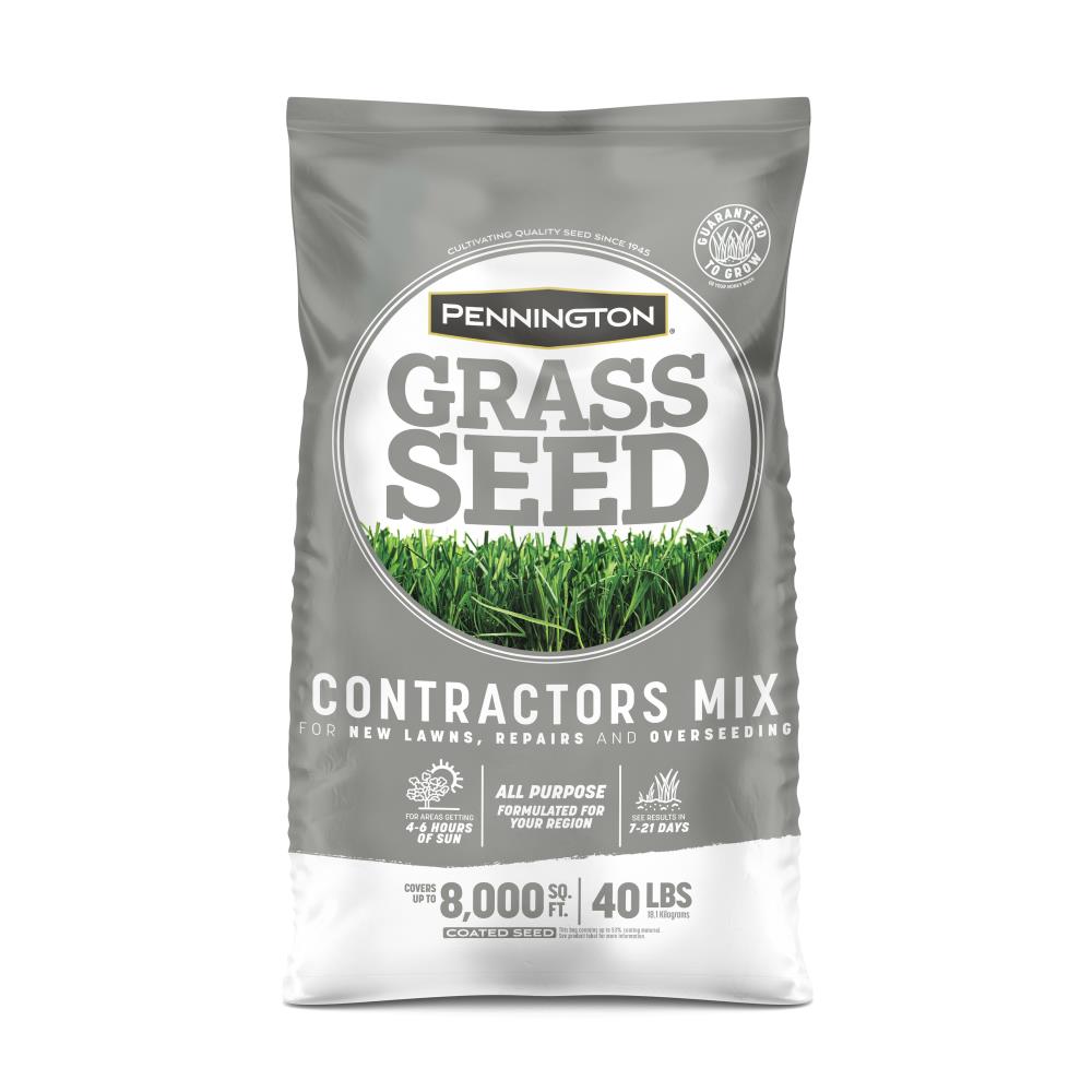 Pennington Contractor S Mix Central 40 Lb Mixture Blend Grass Seed In The Grass Seed Department At Lowes Com