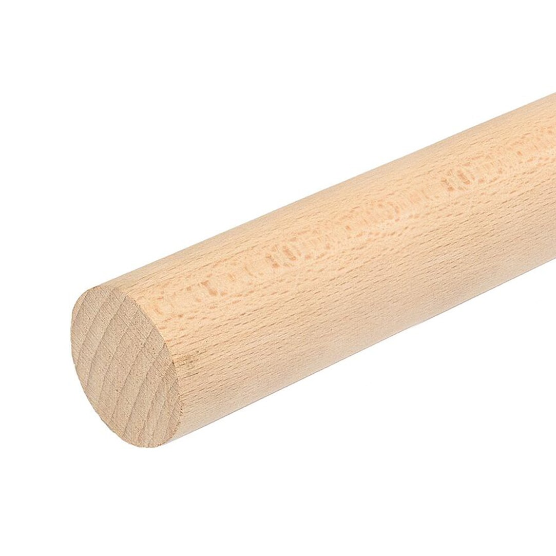 DOLLE 55011 Prova 1.5-Inches x 79-Inches Unfinished Unfinished Wood Beechwood Handrail