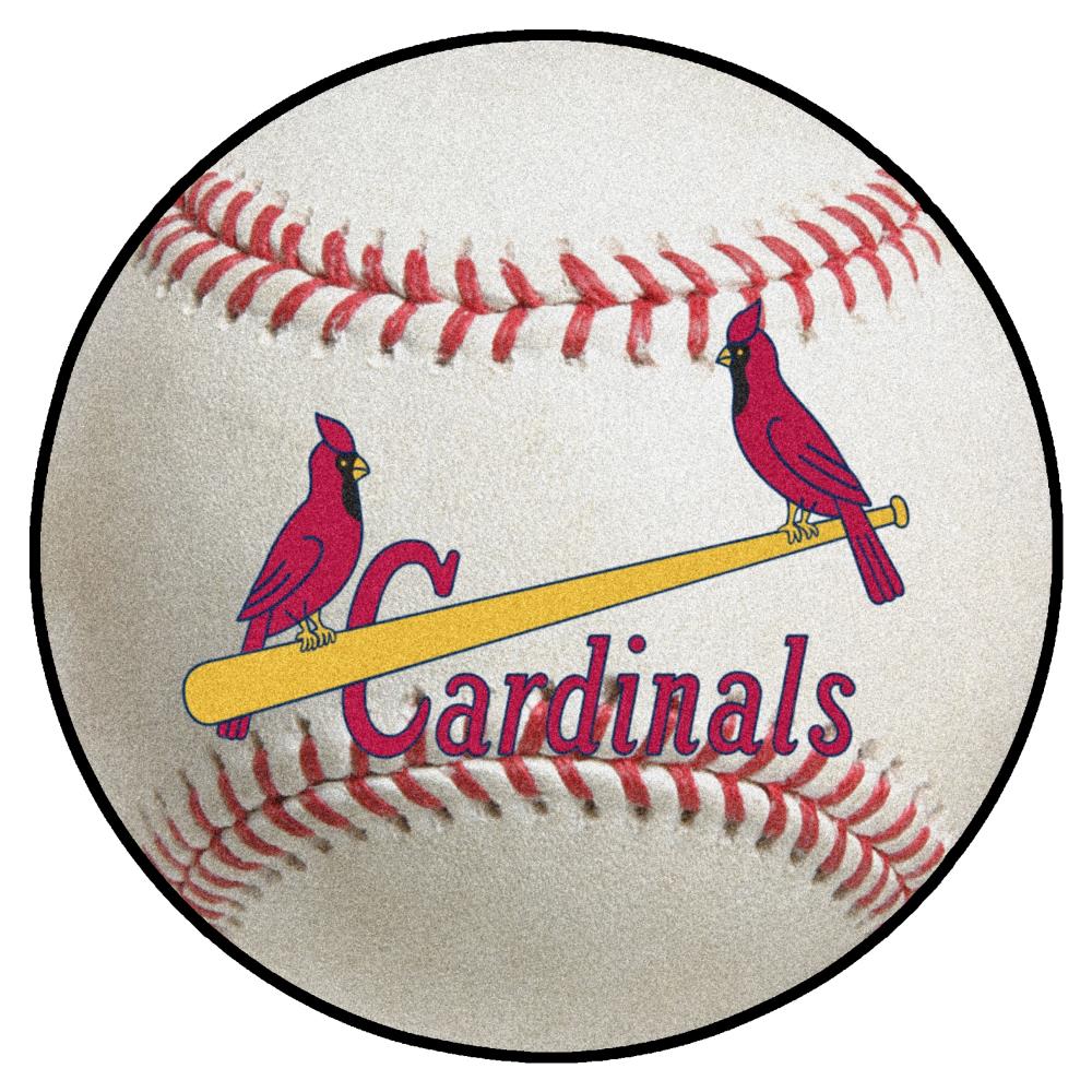 MLB 12 inch Baseball Shaped Sign St. Louis Cardinals