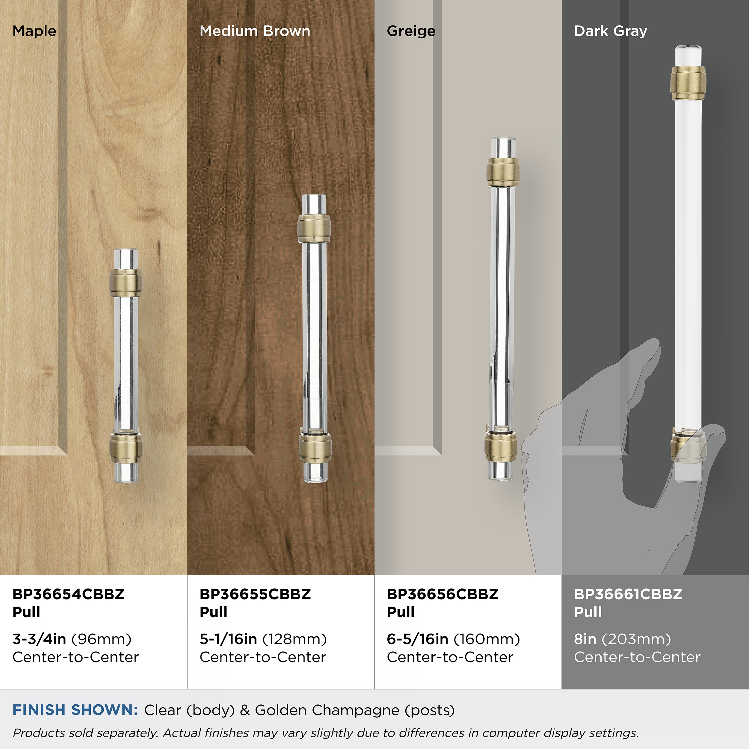 Amerock BP36661CBBZ Cabinet-Pulls - View #3