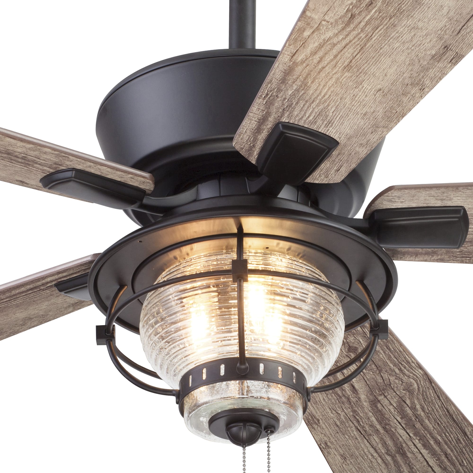 Harbor Breeze Merrimack II 52-in Bronze Indoor/Outdoor Ceiling Fan with  Light (5-Blade) in the Ceiling Fans department at