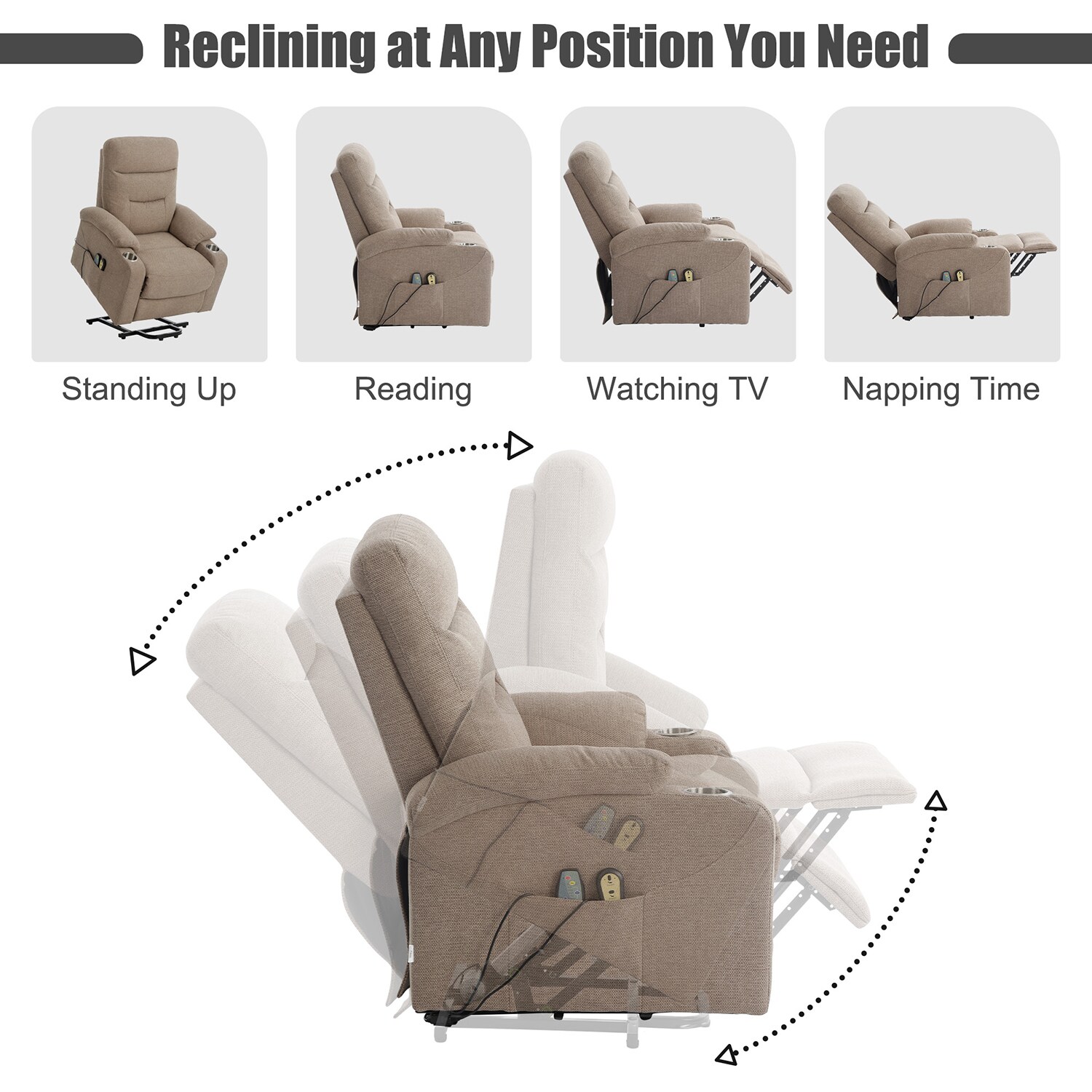 GZMR GM--SXAF81232S-BR recliners - View #7