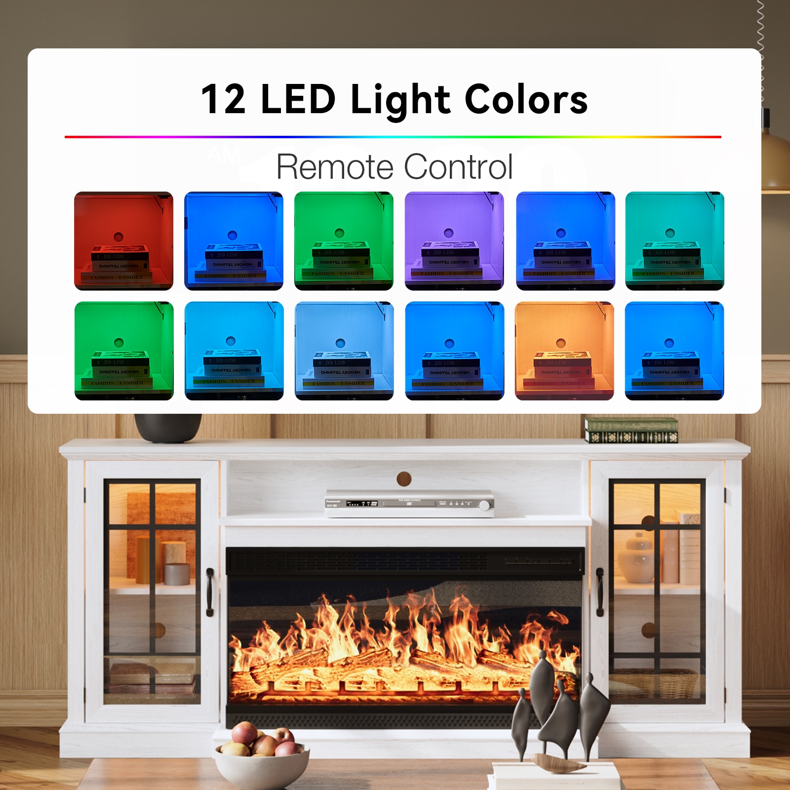 Bapipro TE18A32W Electric-Fireplaces - View #3