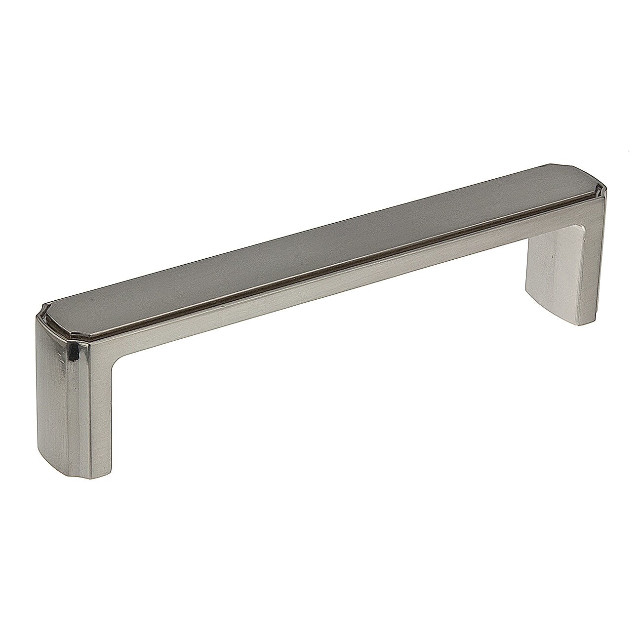 Richelieu BP770128195 Lorraine 5-1/16-in , 128mm Center to Center Brushed Nickel Rectangular Handle