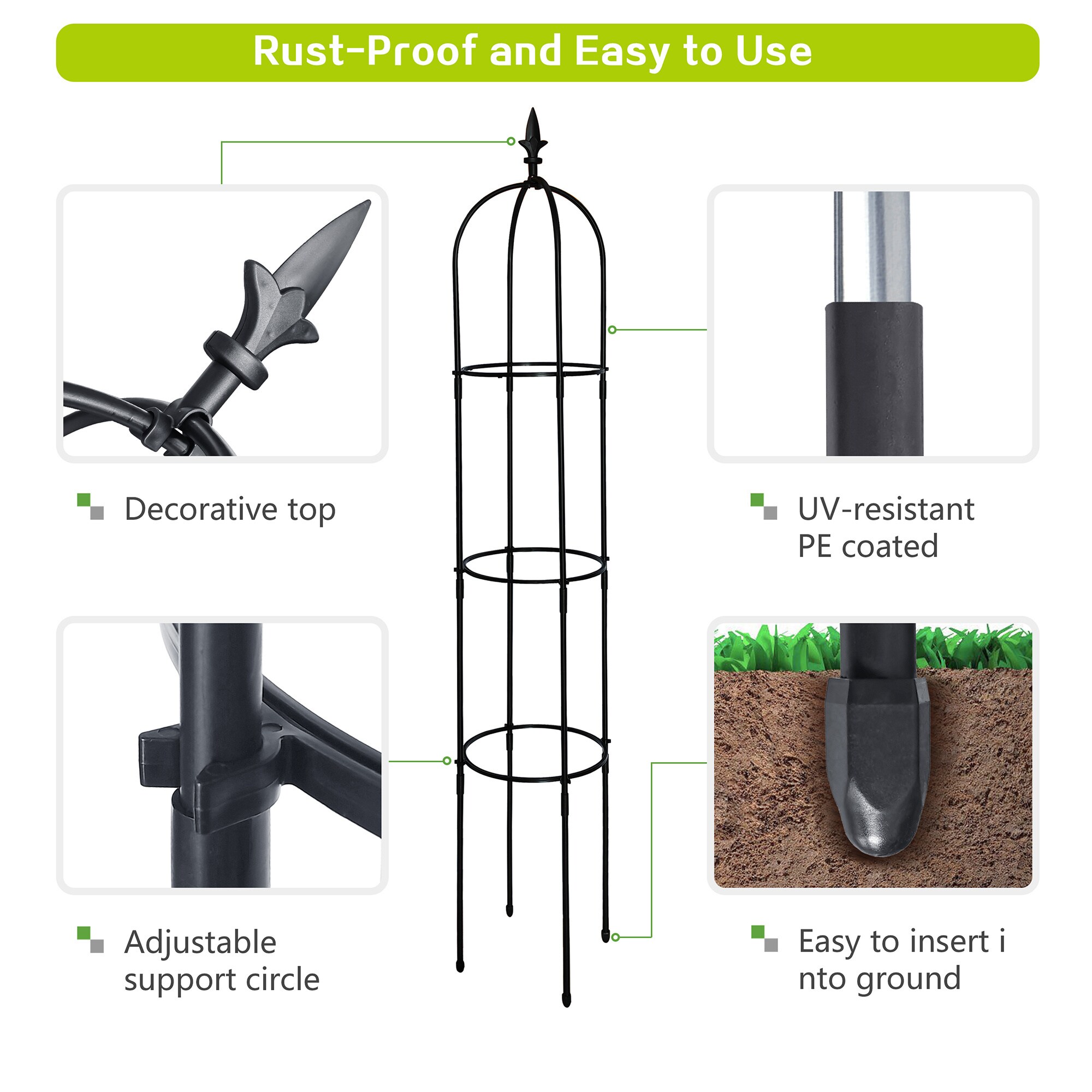 AHIOU HOME ZAAHD-H2303UGT Garden-Trellis - View #3