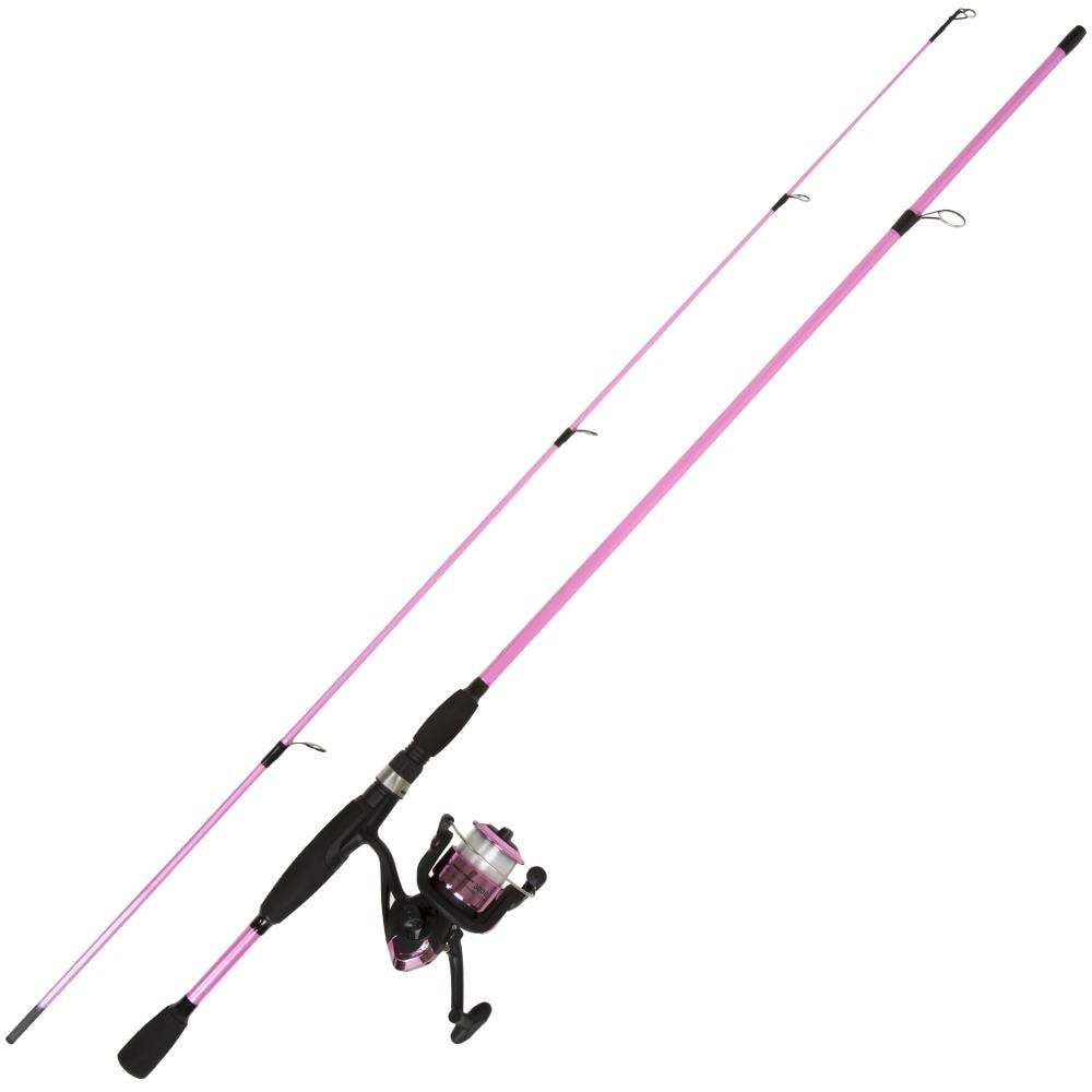Rowan OpenWide Series 2pc 7ft Ladies Spinning Rod and Reel Combo Case -  Pink/Gray, 44in
