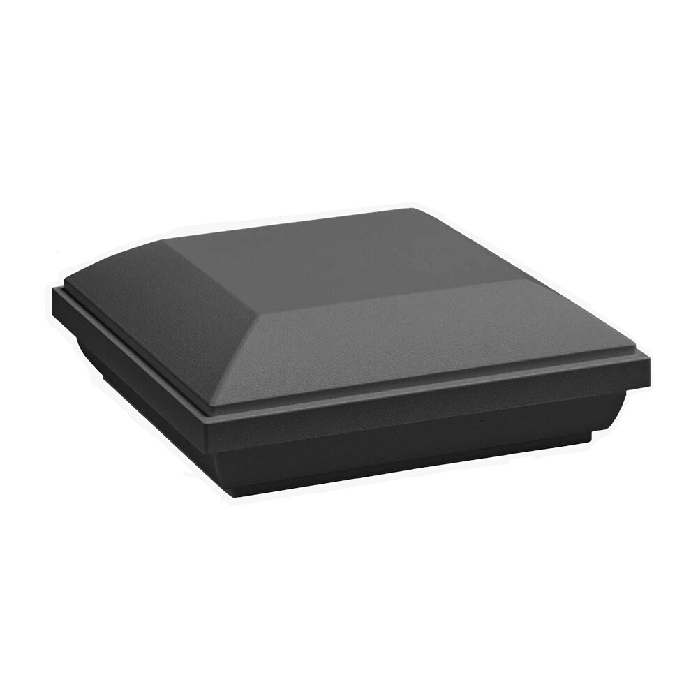 TimberTech TX4X4PCAPB 4-in x 4-in RadianceRail Express Black Composite Deck Post Cap
