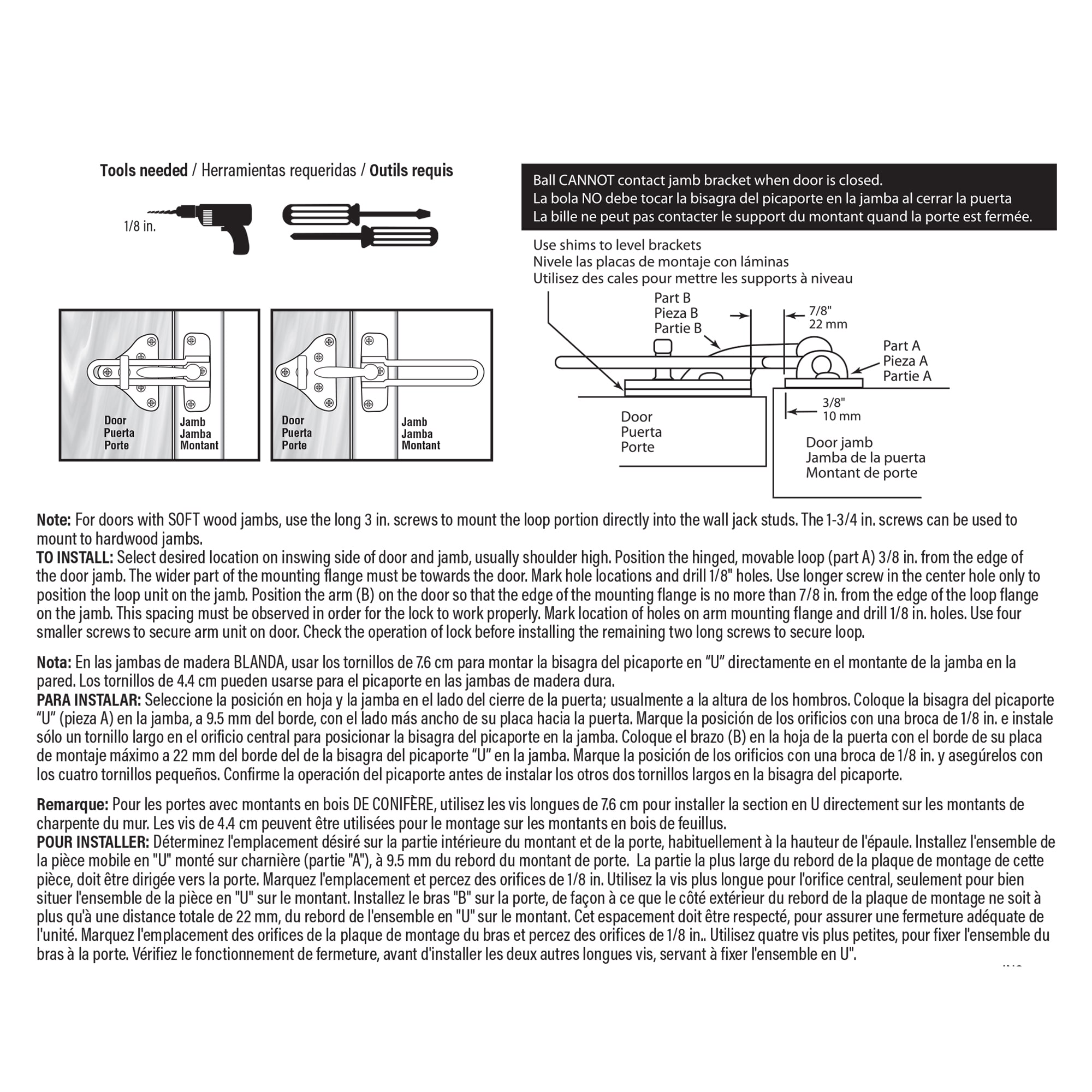 Prime-Line U 11316 Entry-Door-Flip-Locks - View #3