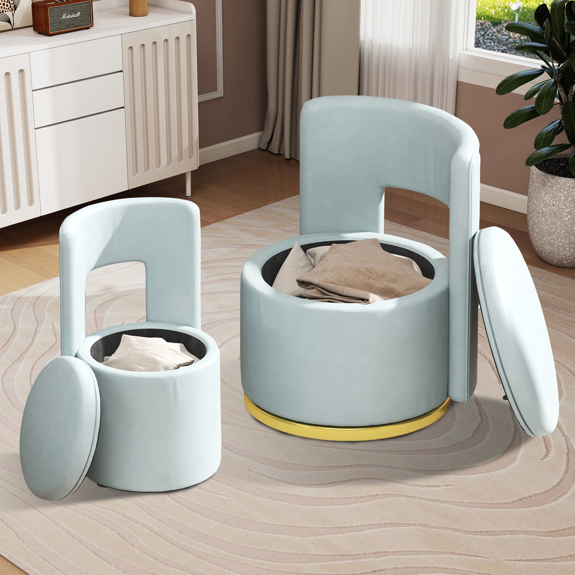 Hrinhom HC-D1121-BLUE chairs - View #4