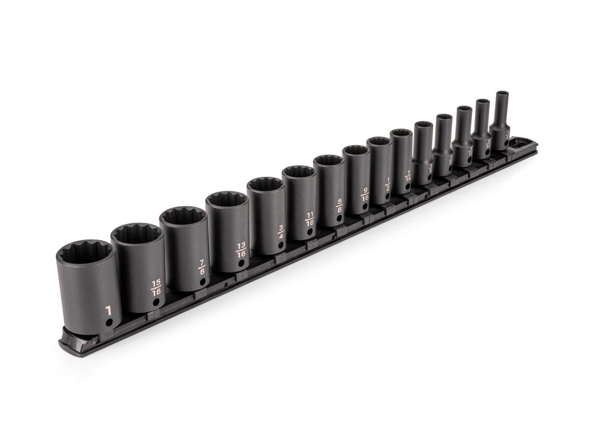 TEKTON Semi-Deep 15 -Piece Standard (SAE) 3/8-in Drive Set 12-point Impact Socket Set