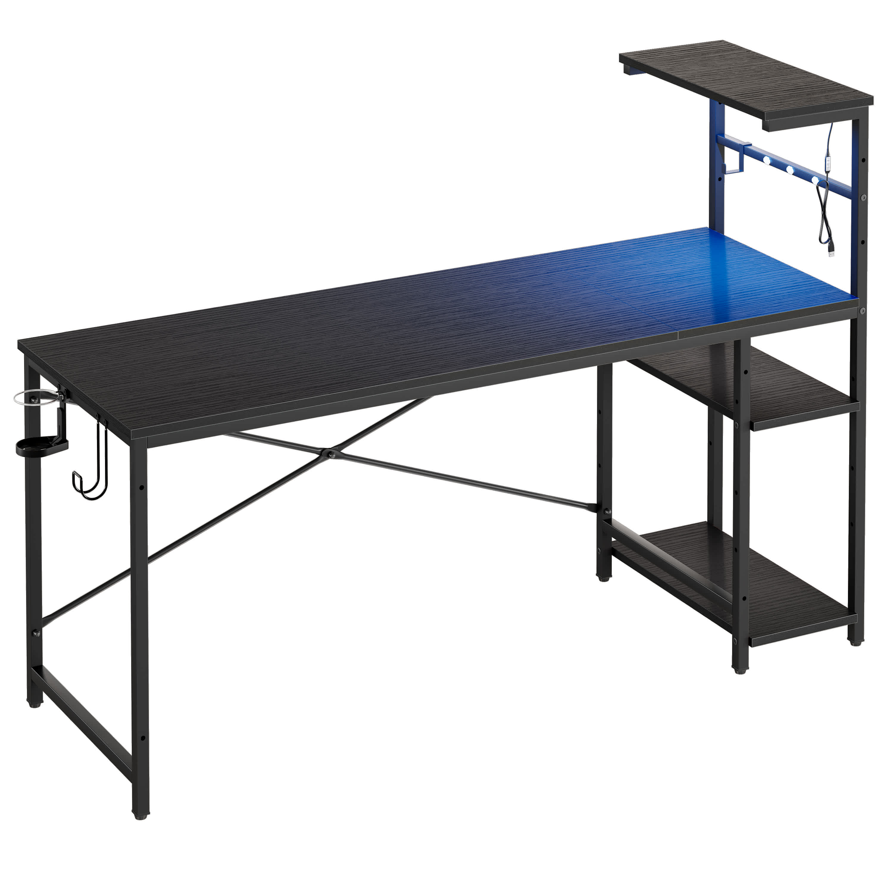 Bestier LOW-H101115C-BLKG desks - View #4