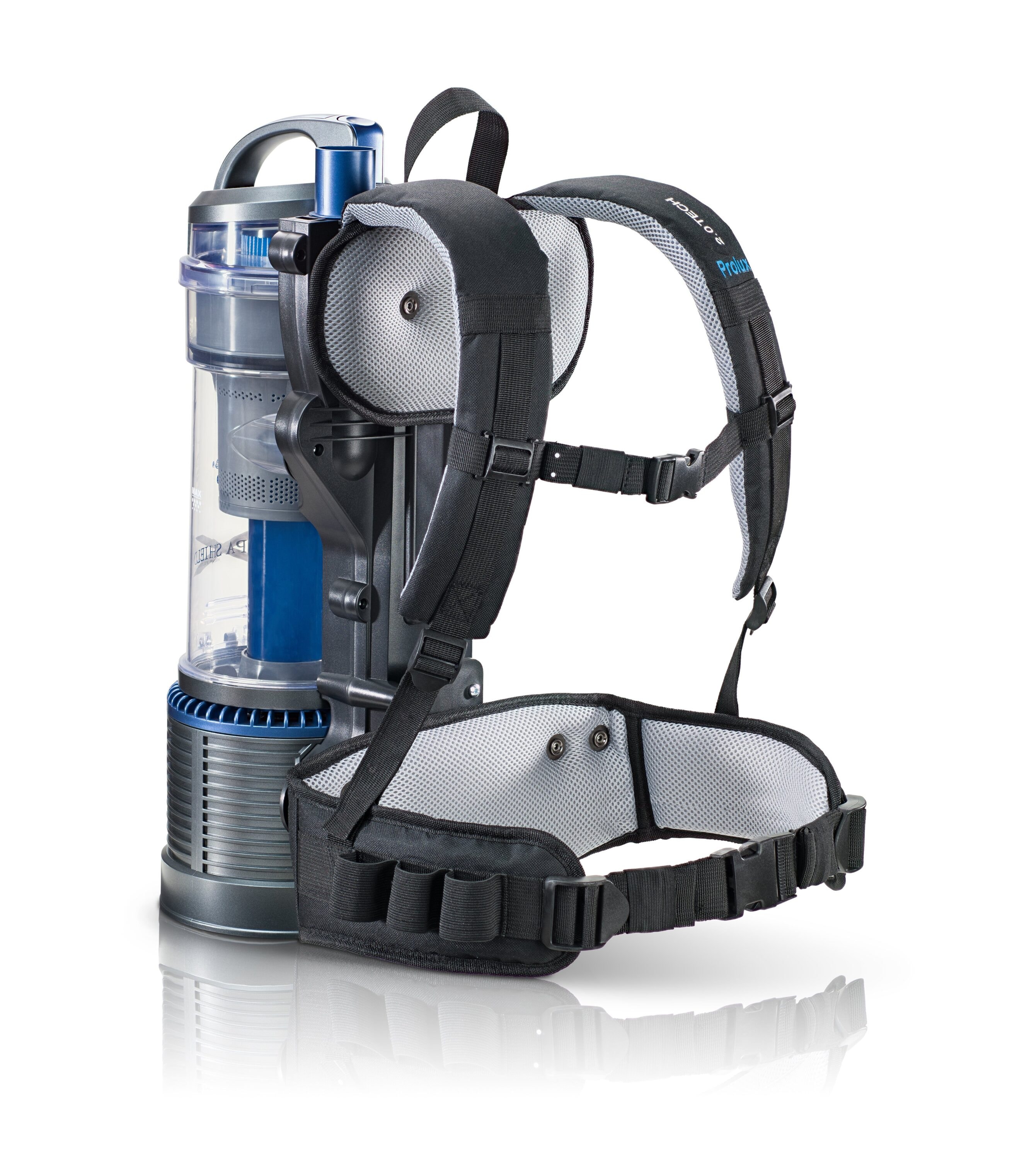 Prolux 2.0 Lightweight Gray Bagless Backpack Vacuum with HEPA Filter