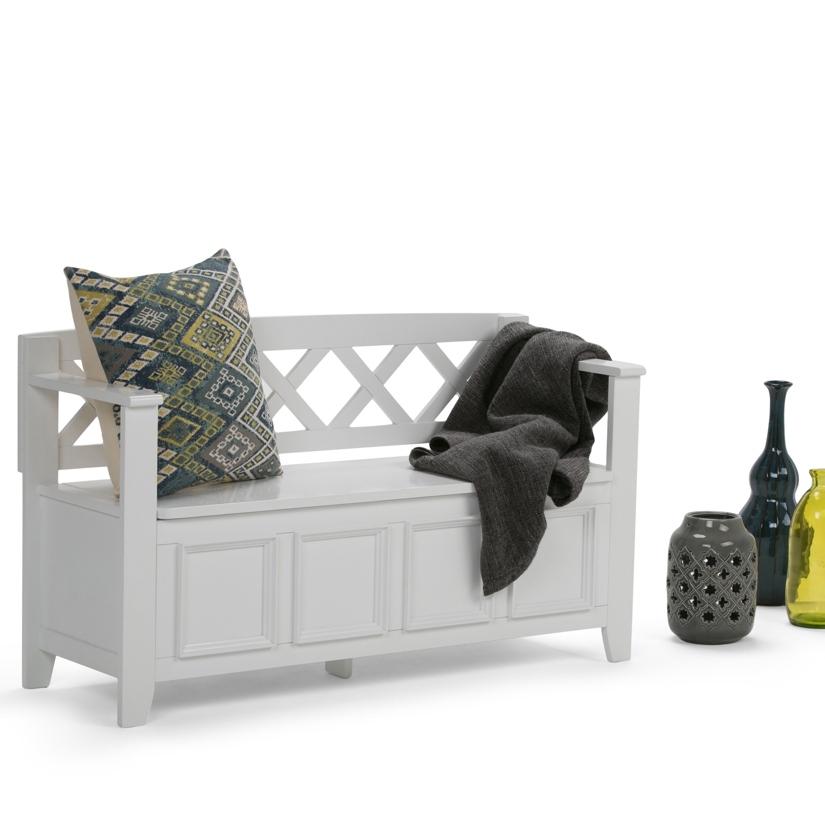 Simpli Home AXCAB-BNCH-W bench - View #8