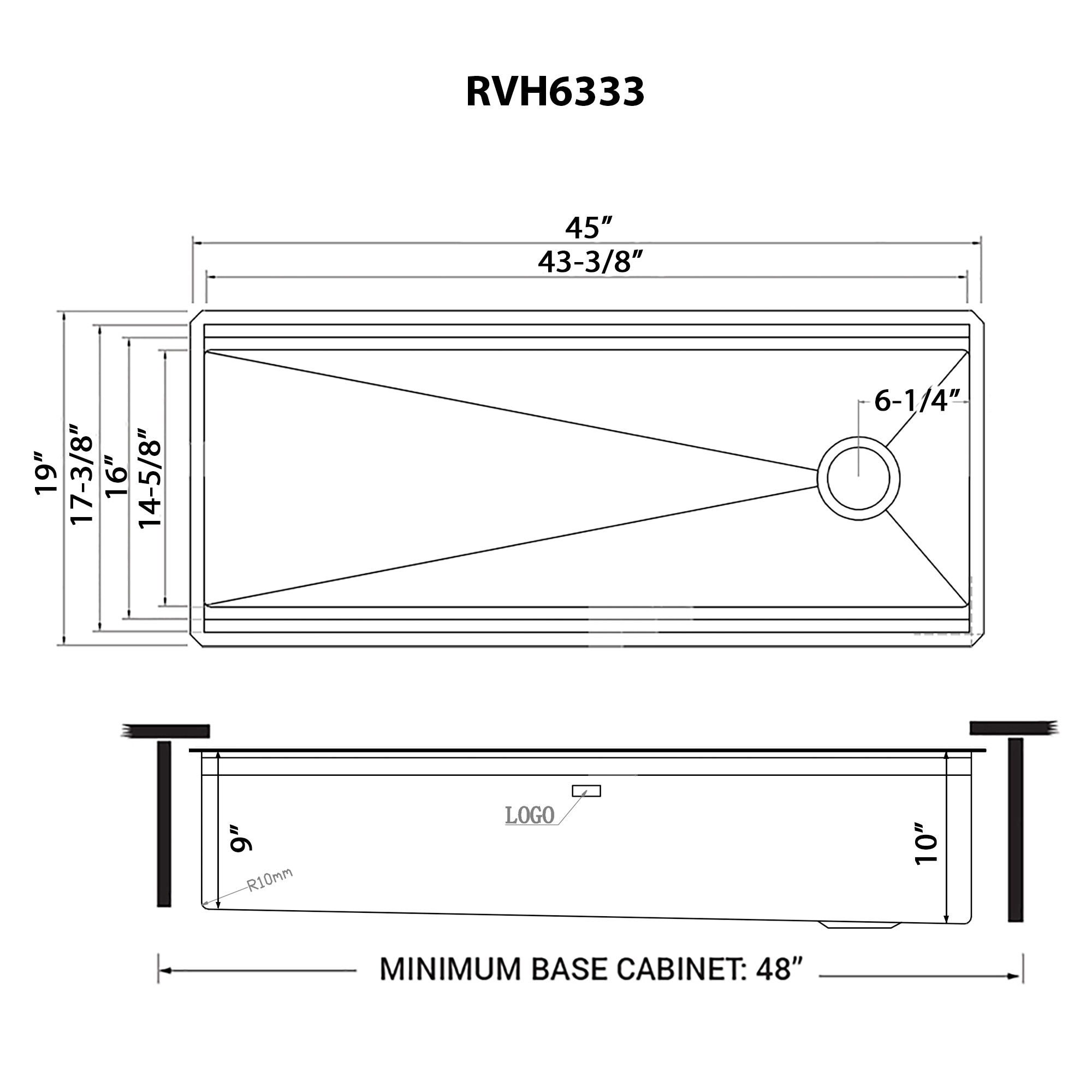 Ruvati RVH6333BL Kitchen-Sinks - View #10