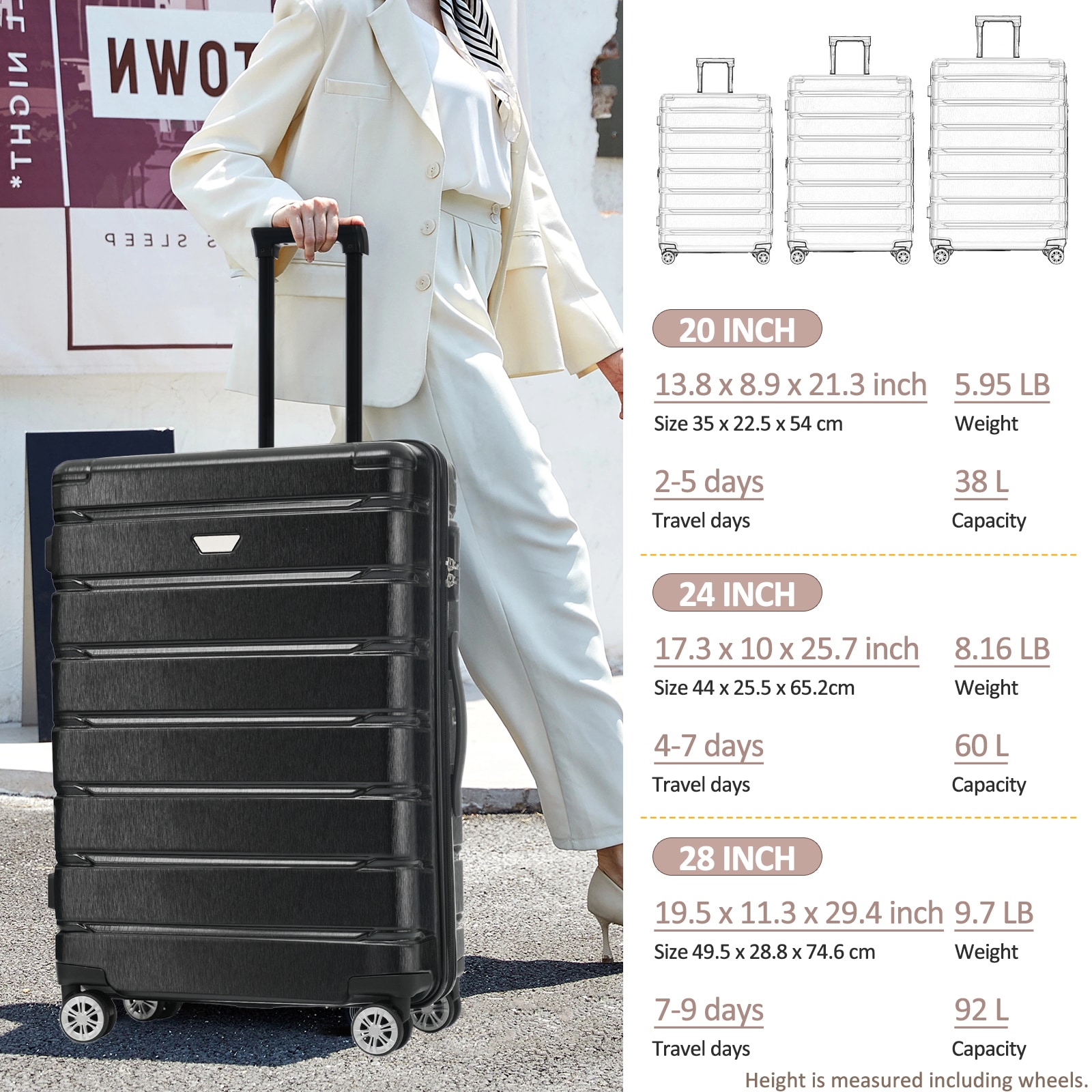 LOVMOR SF-H-N730P245304B Luggage-And-Luggage-Sets - View #4