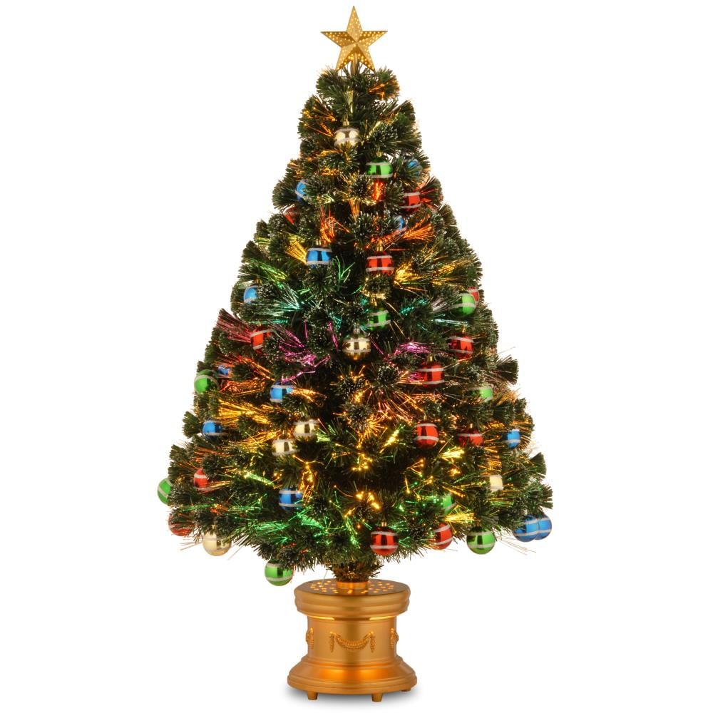 National Tree Company SZOX7-176L-48 4-ft Slim Artificial Christmas Tree with LED Lights