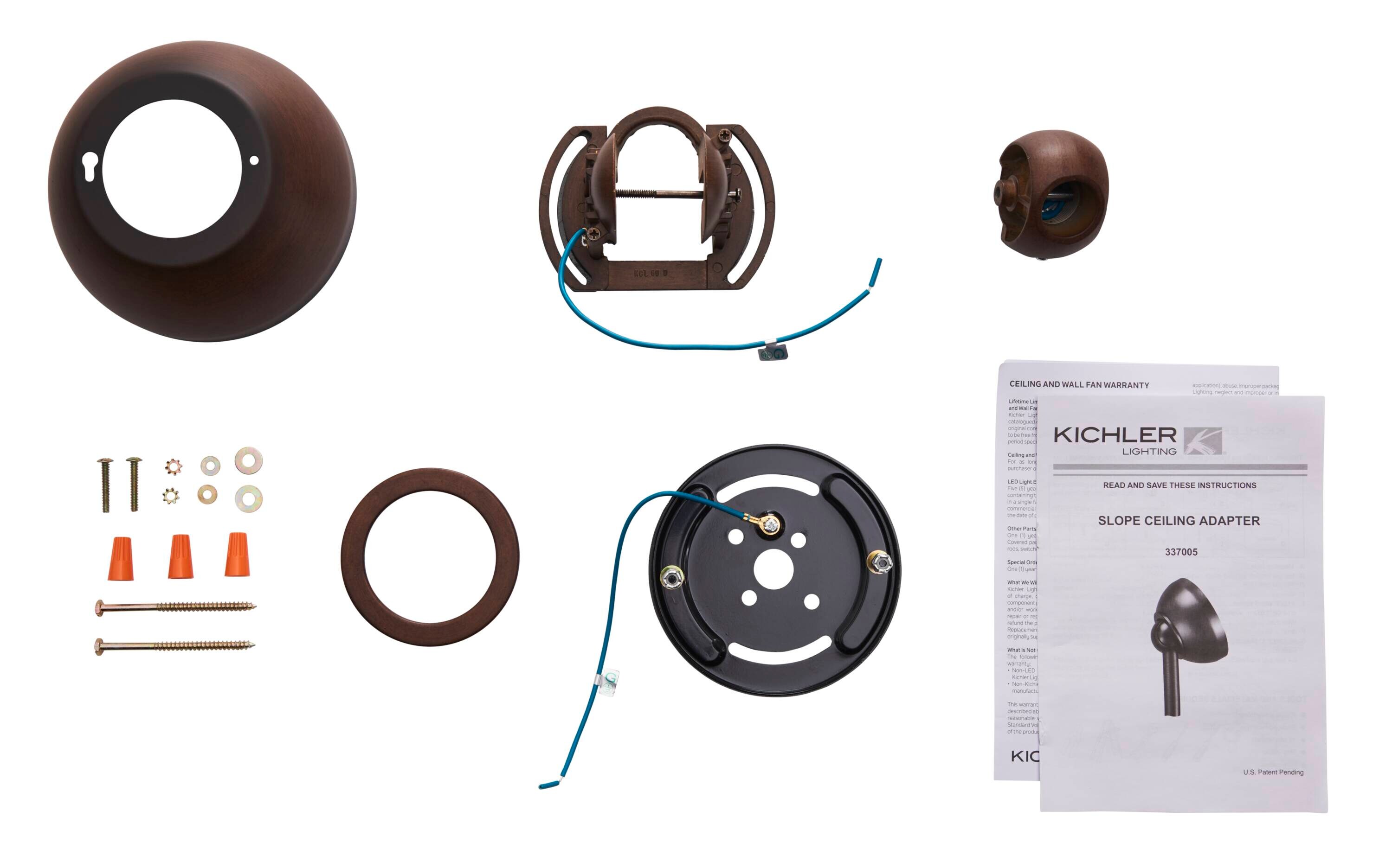 Kichler 337005MDW Ceiling-Fan-Mtg-Hdwr - View #2