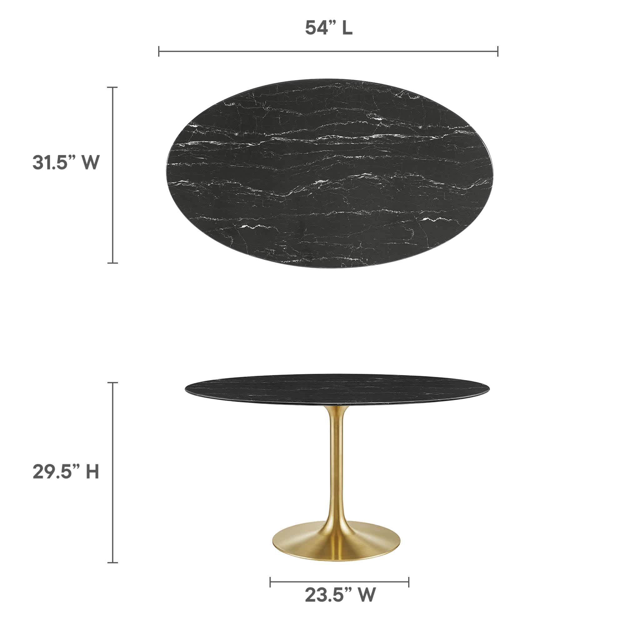 Modway EEI-5242-GLD-BLK Dining-Tables - View #3