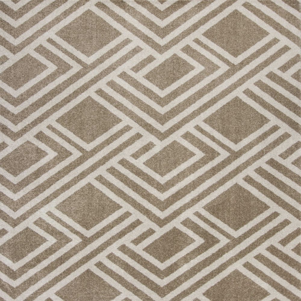 HomeRoots 354075 Bernadette 5 X 8 (ft) Rag Beige Indoor Abstract Area Rug