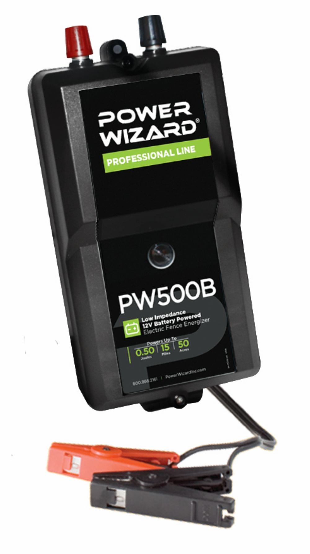 POWER WIZARD .5 Joule 15 Mile Battery Fence Charger