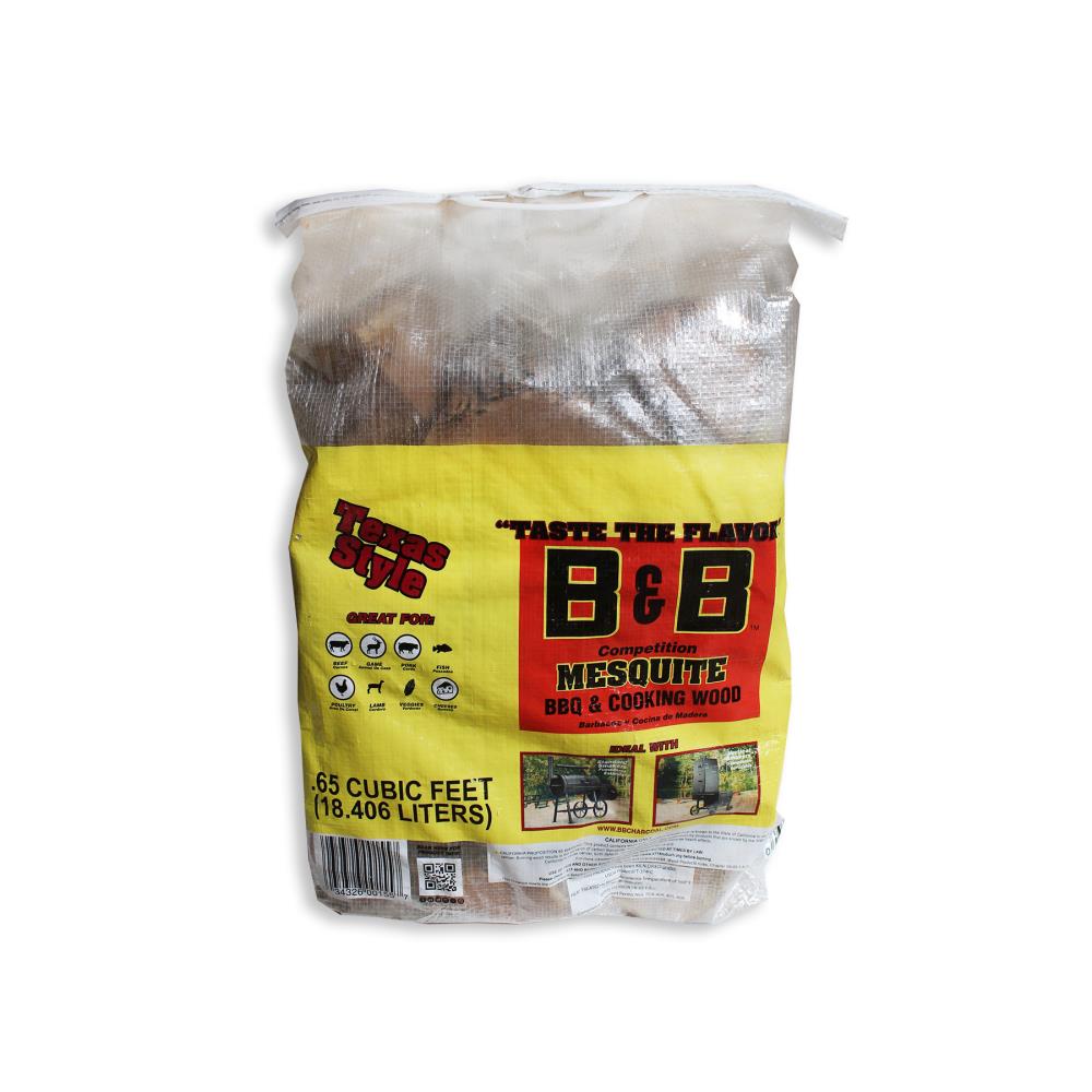 B B Charcoal Band B 0 65 Cu Ft Mesquite Cooking Logs In The Firewood Department At Lowes Com